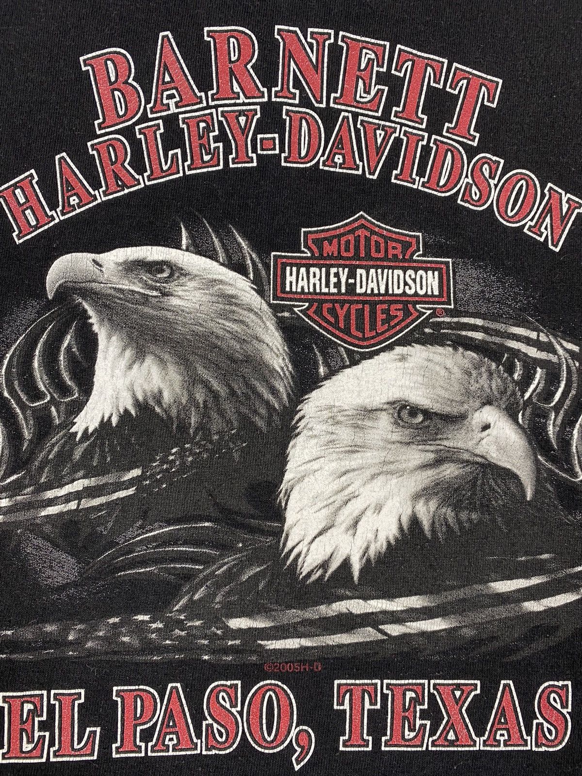 Harley Davidson Harley Davidson 2005 Motorcycle Barnett El Paso Texas Tee Size US XL / EU 56 / 4 - 14 Thumbnail