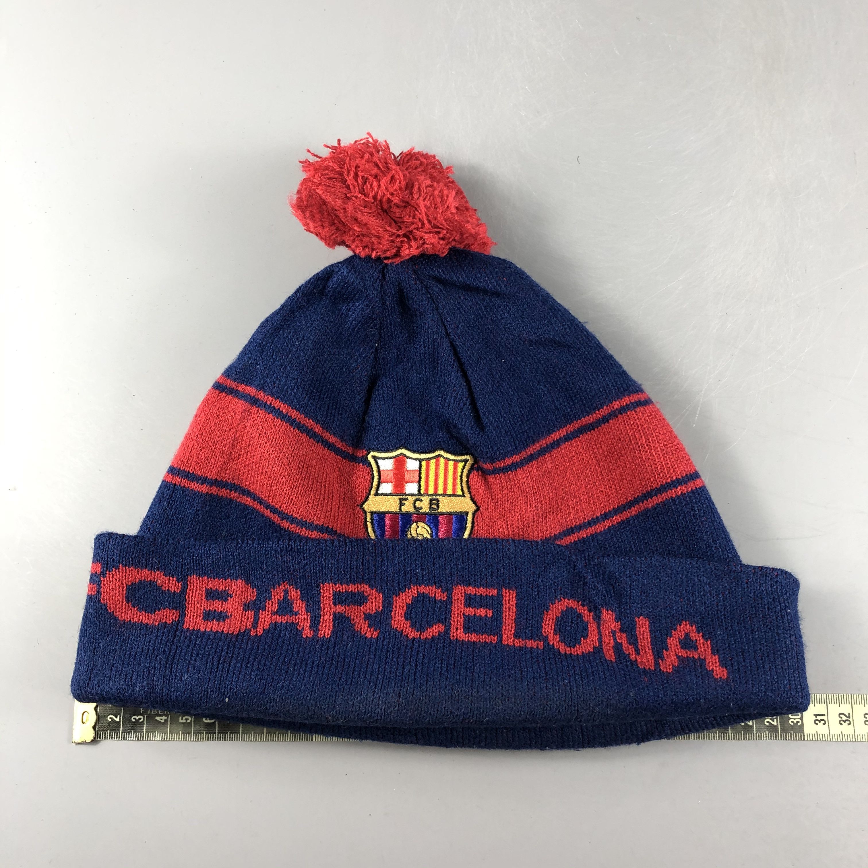 Other FC Barcelona Bobble Beanie Snow Hat Snow Cap -D219 Size ONE SIZE - 4 Thumbnail
