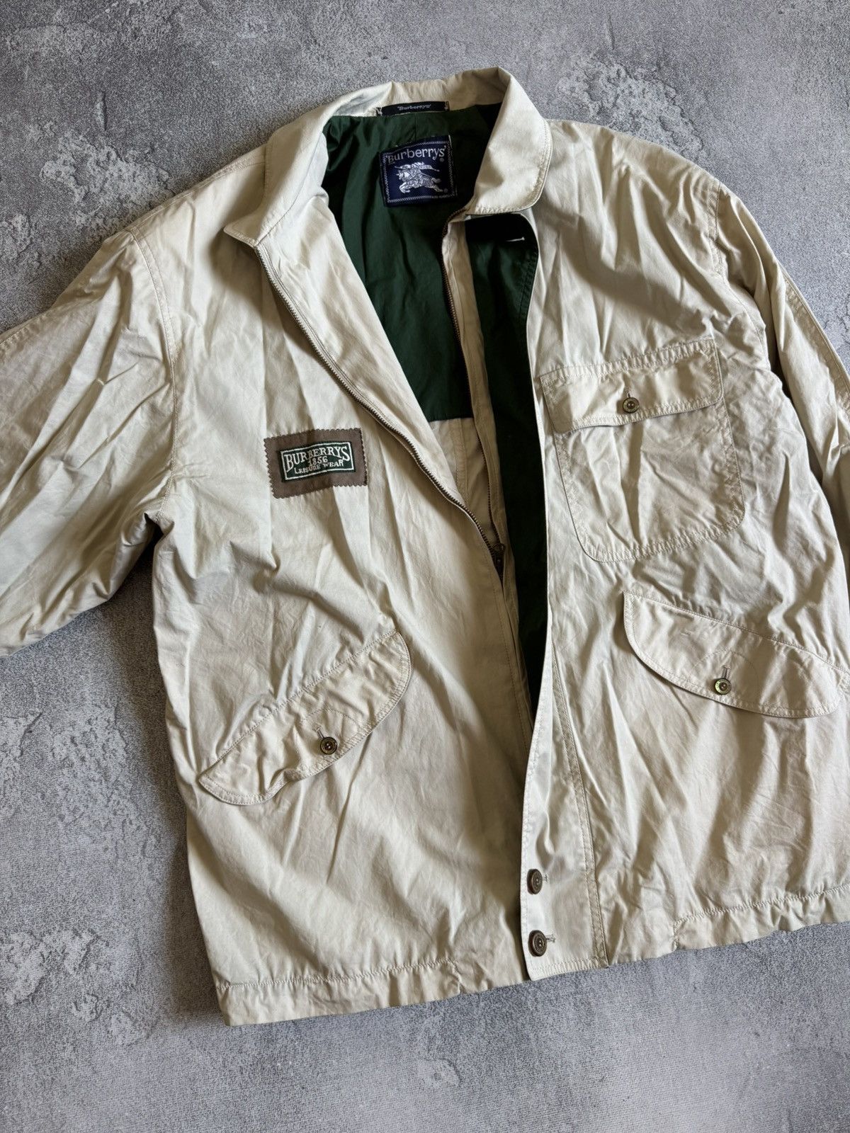 Burberry Vintage Burberry Trench Button Zip Coat Nova Check Jacket Size US XL / EU 56 / 4 - 7 Thumbnail