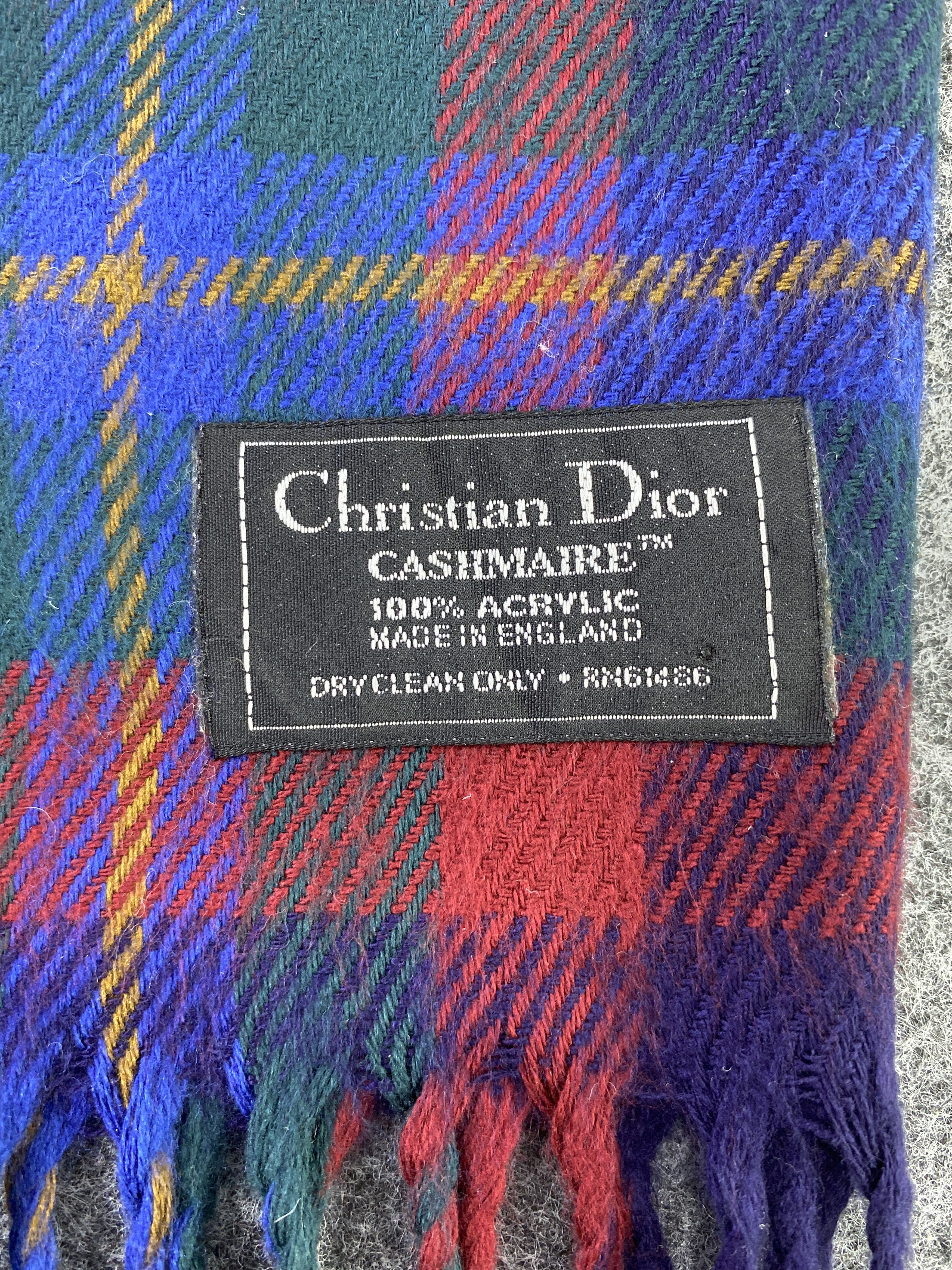 Christian Dior Monsieur Christian Dior Cashmaire Scarf / Muffler / Neckwear -T482 Size ONE SIZE - 4 Thumbnail