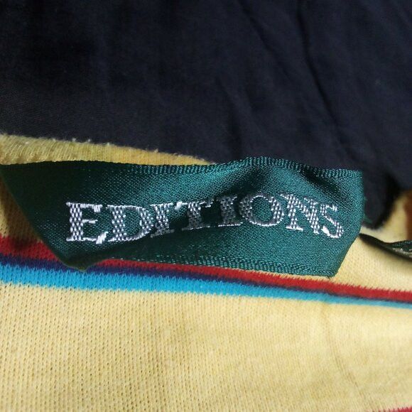 Vintage Vintage 80s Editions Striped T-Shirt Size M / US 6-8 / IT 42-44 - 3 Thumbnail
