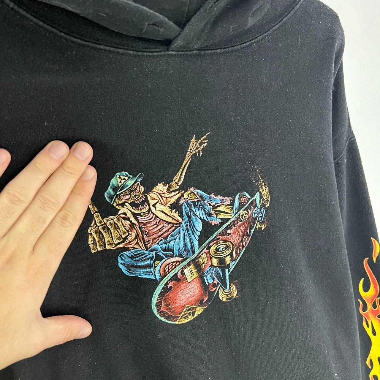 Vintage Y2k Skate Big Logo Baggy Fit Hoodie Vintage Size US XXL / EU 58 / 5 - 5 Thumbnail
