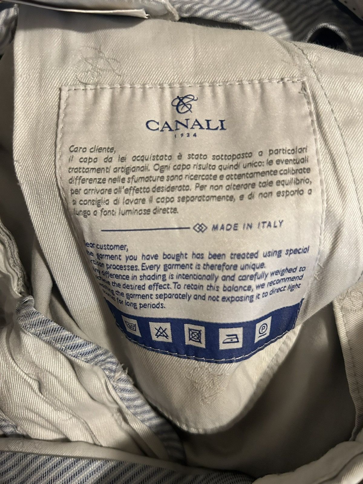 Canali Canali Khali Chino Size US 34 / EU 50 - 4 Thumbnail