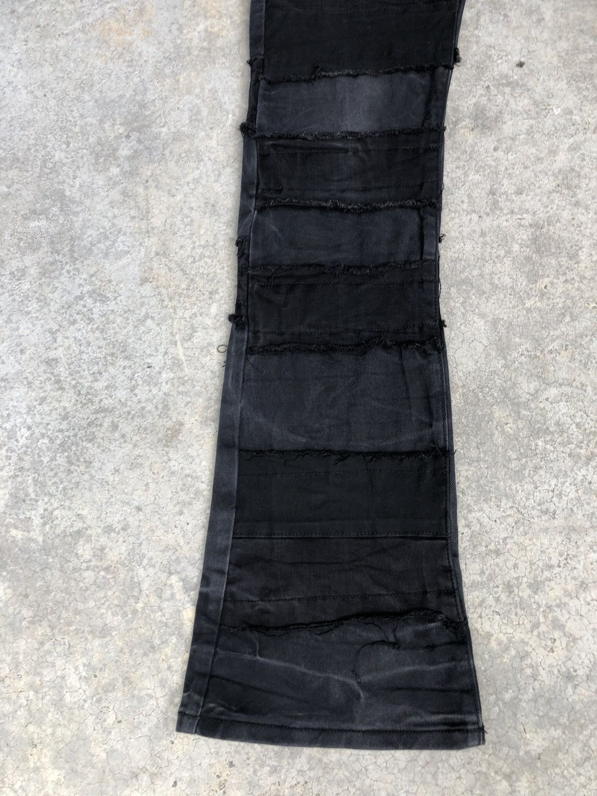 Japanese Brand Golden Flared Jeans Boro Patchwork Distressed Size US 34 / EU 50 - 6 Thumbnail