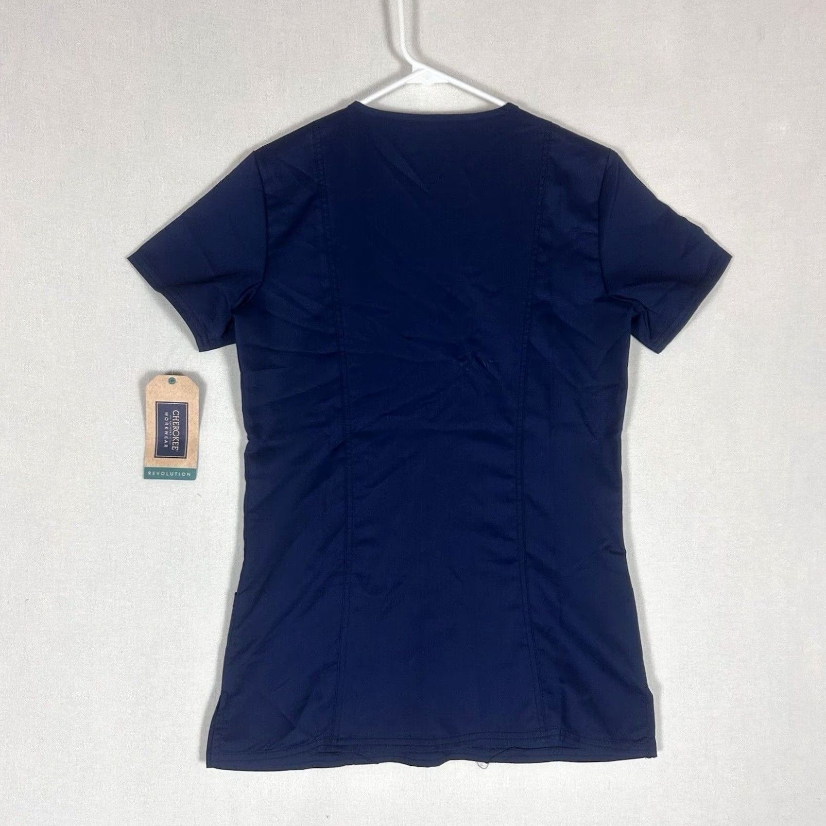 Cherokee Cherokee Scrub Top Blue 2XS Women Flawed Pockets Modern Classic Medical Size XXS / US 00 / IT 34 - 7 Thumbnail