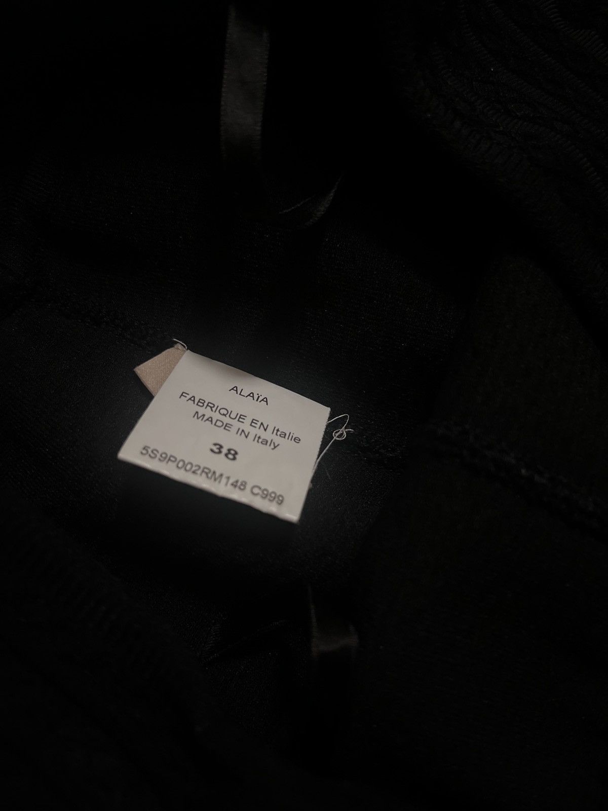 Alaia Alaia Black Knit Leggings High Waist Stretch Pants Size 38 Size 27" / US 4 / IT 40 - 4 Thumbnail