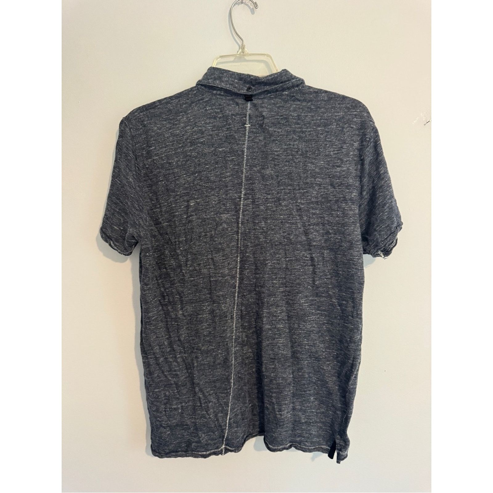 Rag & Bone rag & bone Men’s Navy Linen Polo Shirt - Large Size US L / EU 52-54 / 3 - 6 Thumbnail