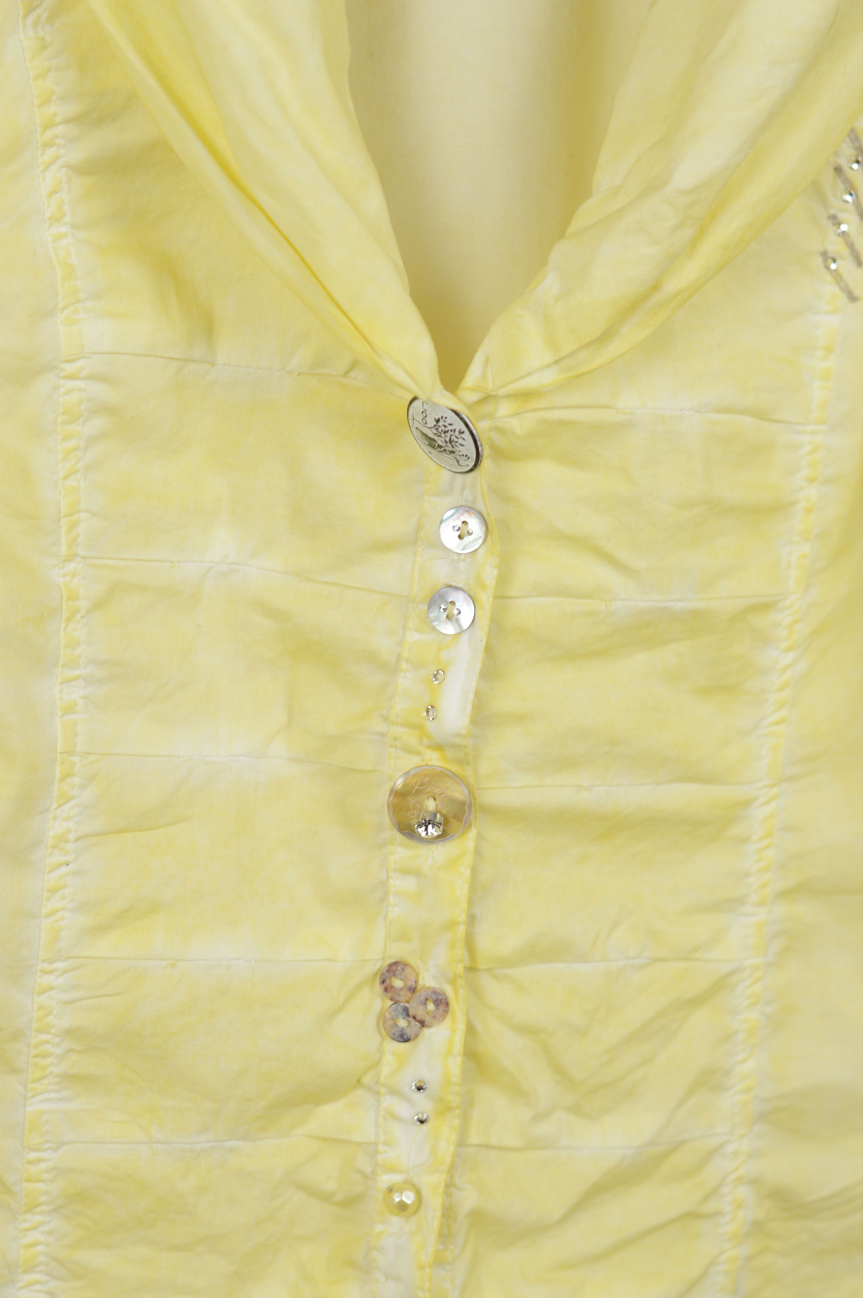 Elisa Cavaletti Bottega Elisa Cavaletti Avant Garde Buttons Blouse Shrirt Size L / US 10 / IT 46 - 4 Thumbnail