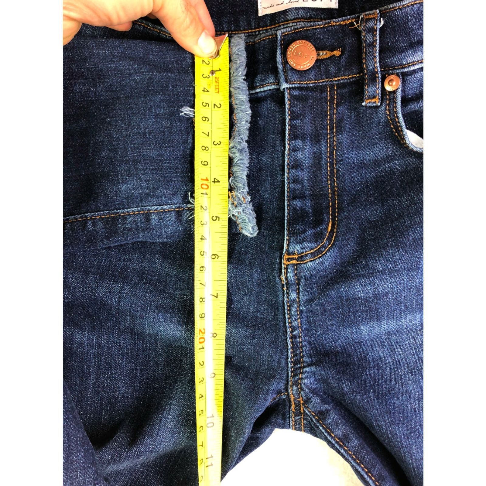 Loft LOFT Jeans Skinny Juniors Size 6 28P 28x23 Measured Blue Denim Size 28" / US 6 / IT 42 - 7 Thumbnail