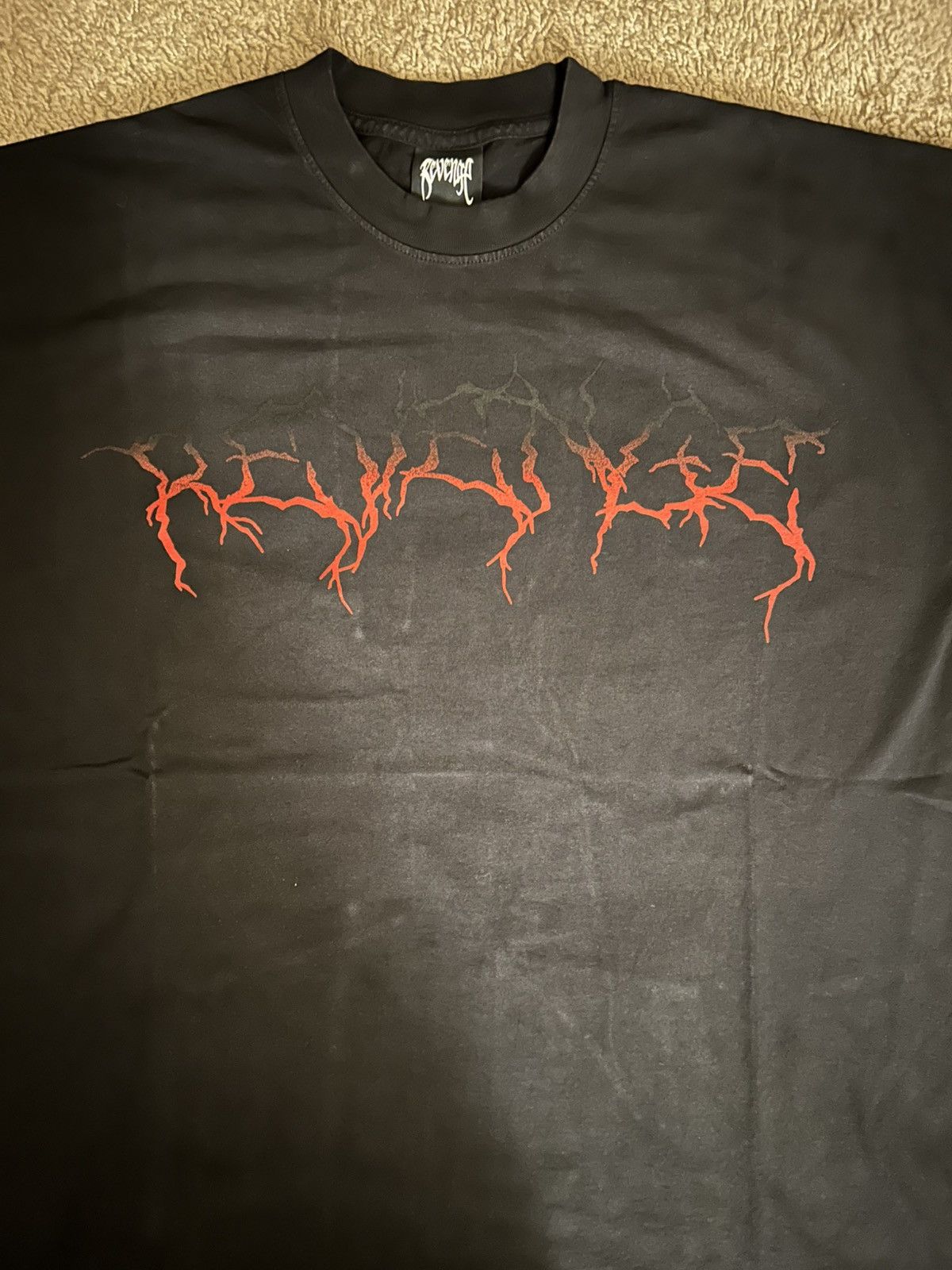 Revenge Revenge Gradient Lighting Tee Black/Dark Red Size X-large Size US XL / EU 56 / 4 - 5 Thumbnail