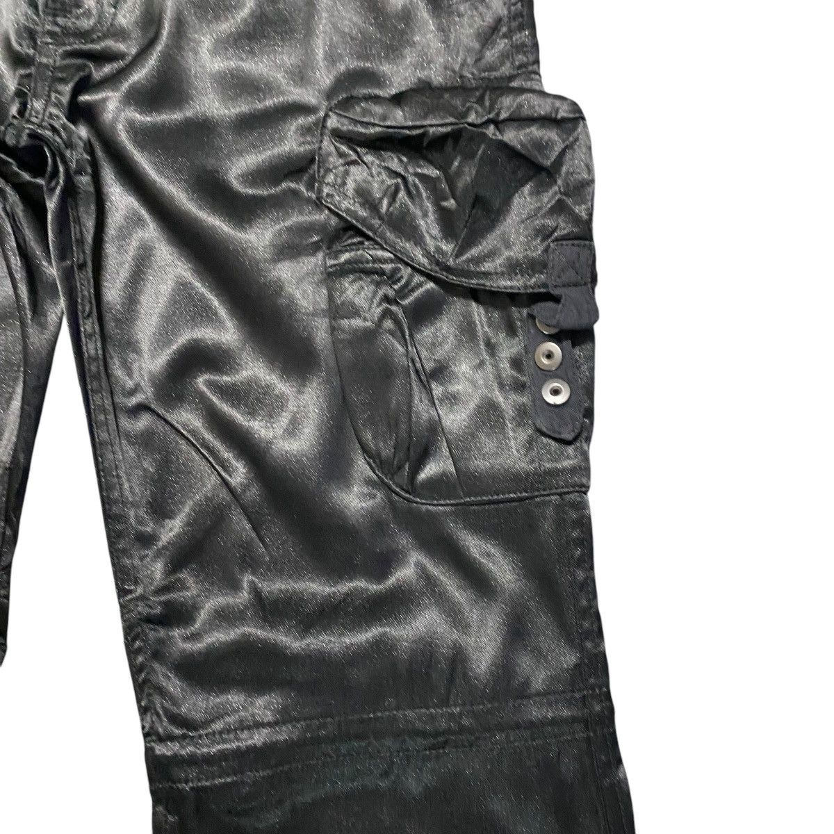 CIVARIZE Civarize Black Metallic Cargo Pants Flare Size US 31 - 8 Thumbnail