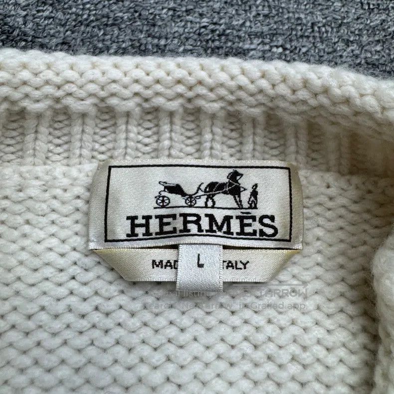Hermes Hermes Inlaid Wool Sweater Size US L / EU 52-54 / 3 - 2 Thumbnail