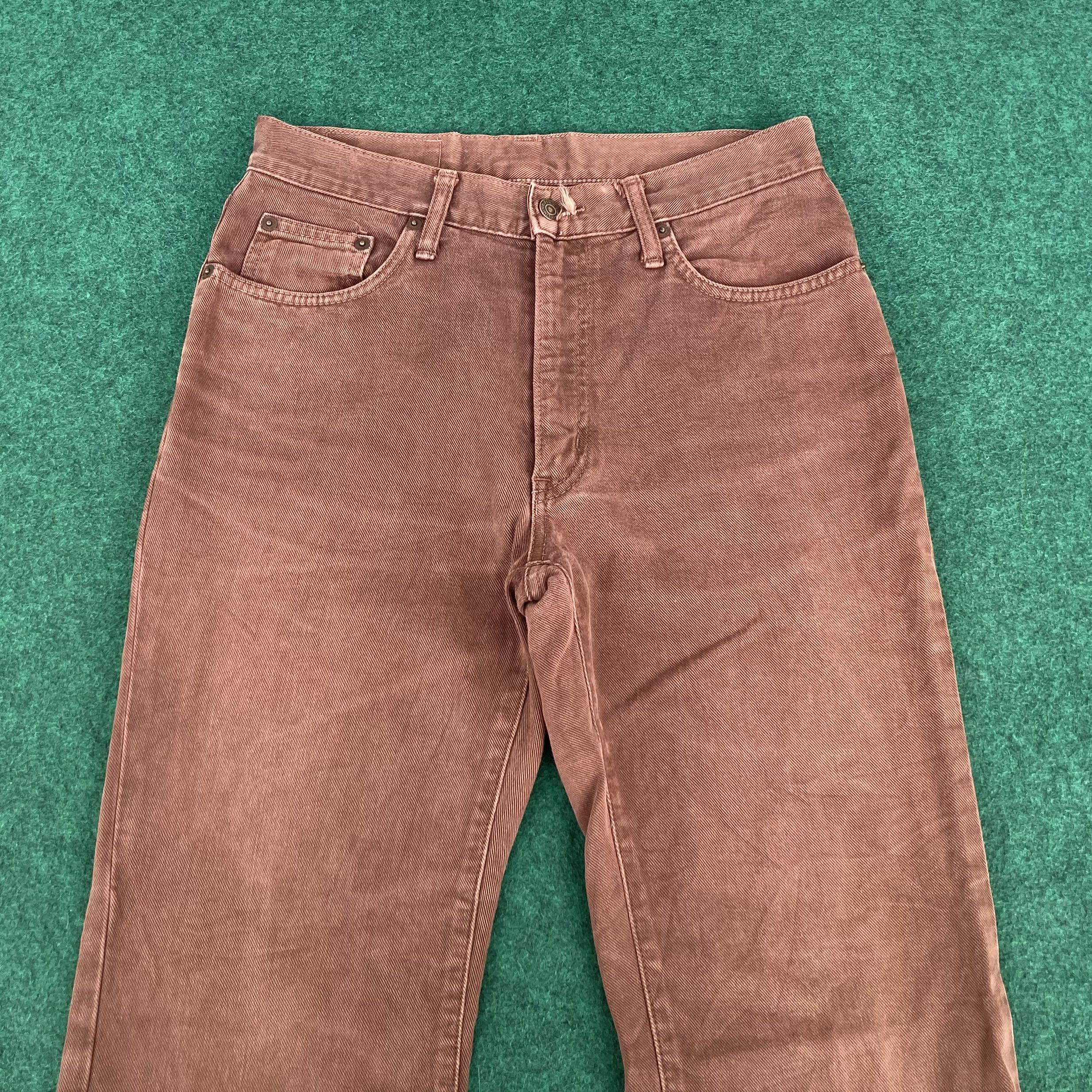 Edwin × Japanese Brand × Vintage Vtg Edwin Brown Flared Denim Bootcut Sz 29 Jeans Size US 29 - 3 Thumbnail