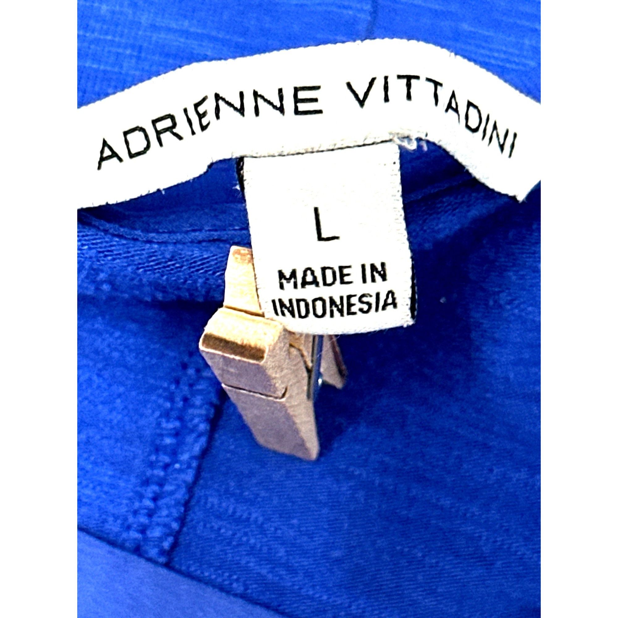 Other Adrienne Vittadini Royal Blue Tunic Top Sheer Chiffon Back Size L / US 10 / IT 46 - 8 Thumbnail