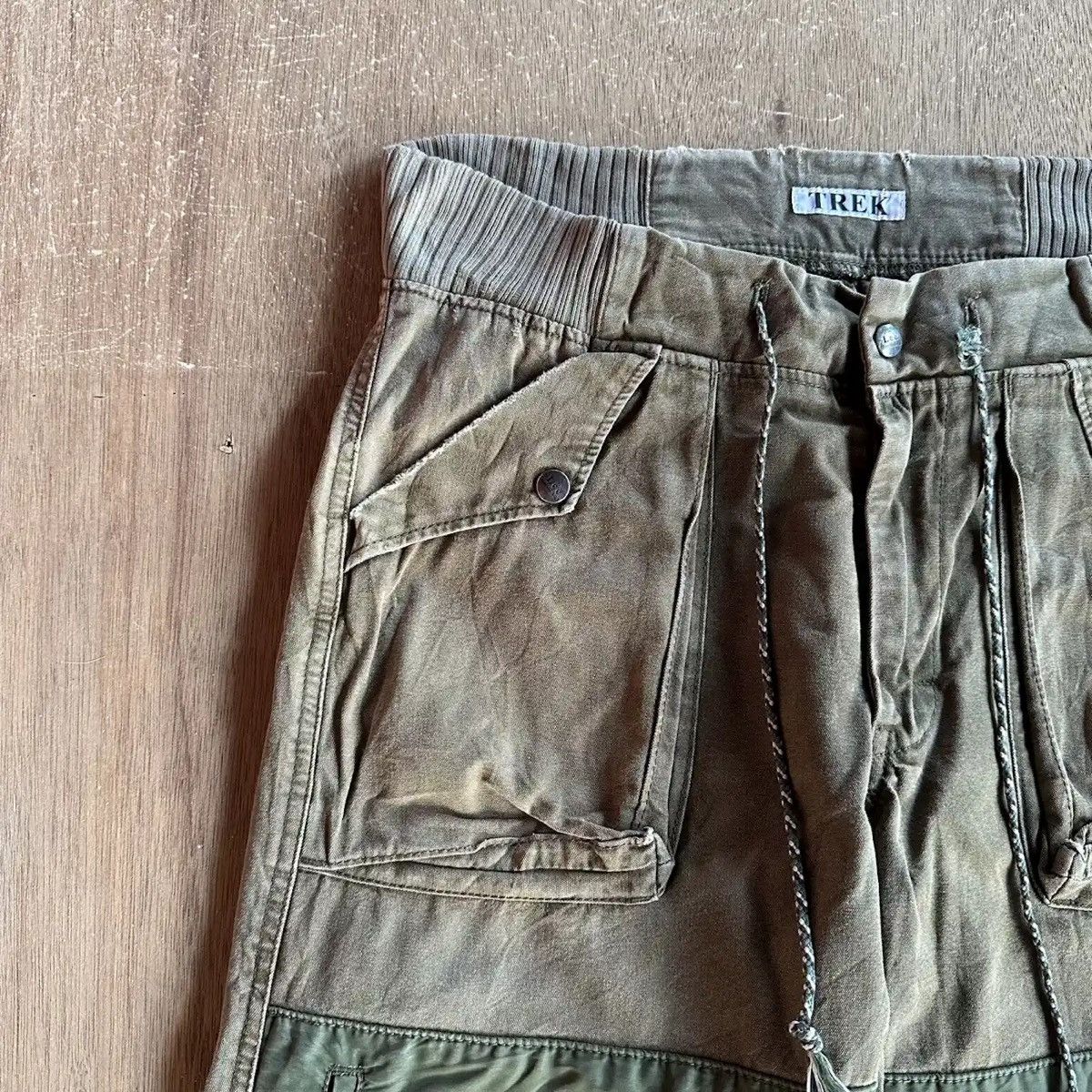 Vintage VINTAGE LEE DOUBLE KNEE TROUSERS FADED DRAWSTRING WAIST PANT Size US 33 - 4 Thumbnail