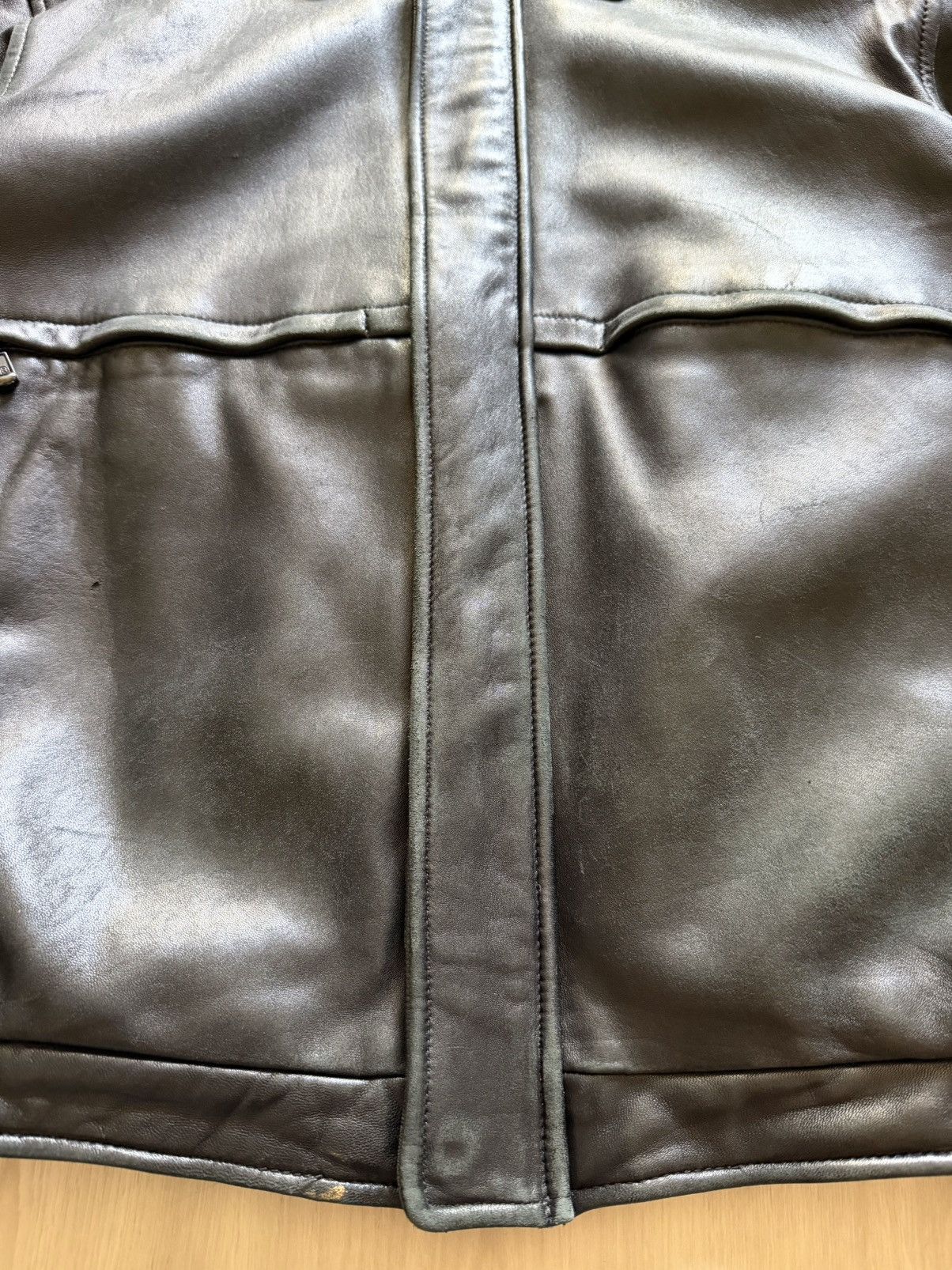 Kenneth Cole Vintage Kenneth Cole Reaction Classic Leather Bomber Sz M Size US M / EU 48-50 / 2 - 5 Thumbnail