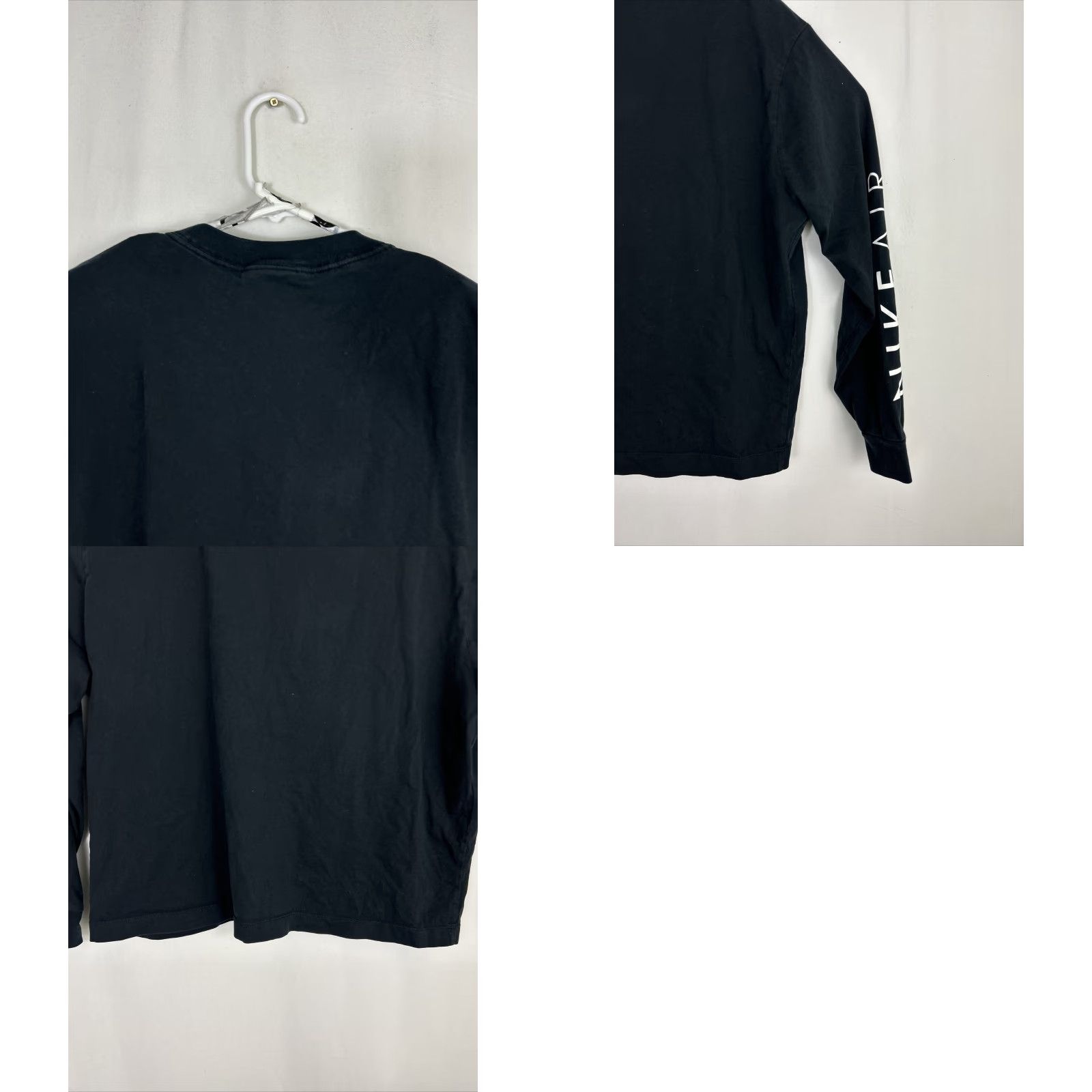 Nike Nike Air Logo Long Sleeve T Shirt Womens XL Black Regular Fit Oversized Breathable Activewear Logo CZ4020 010 Size XL / US 12-14 / IT 48-50 - 9 Thumbnail