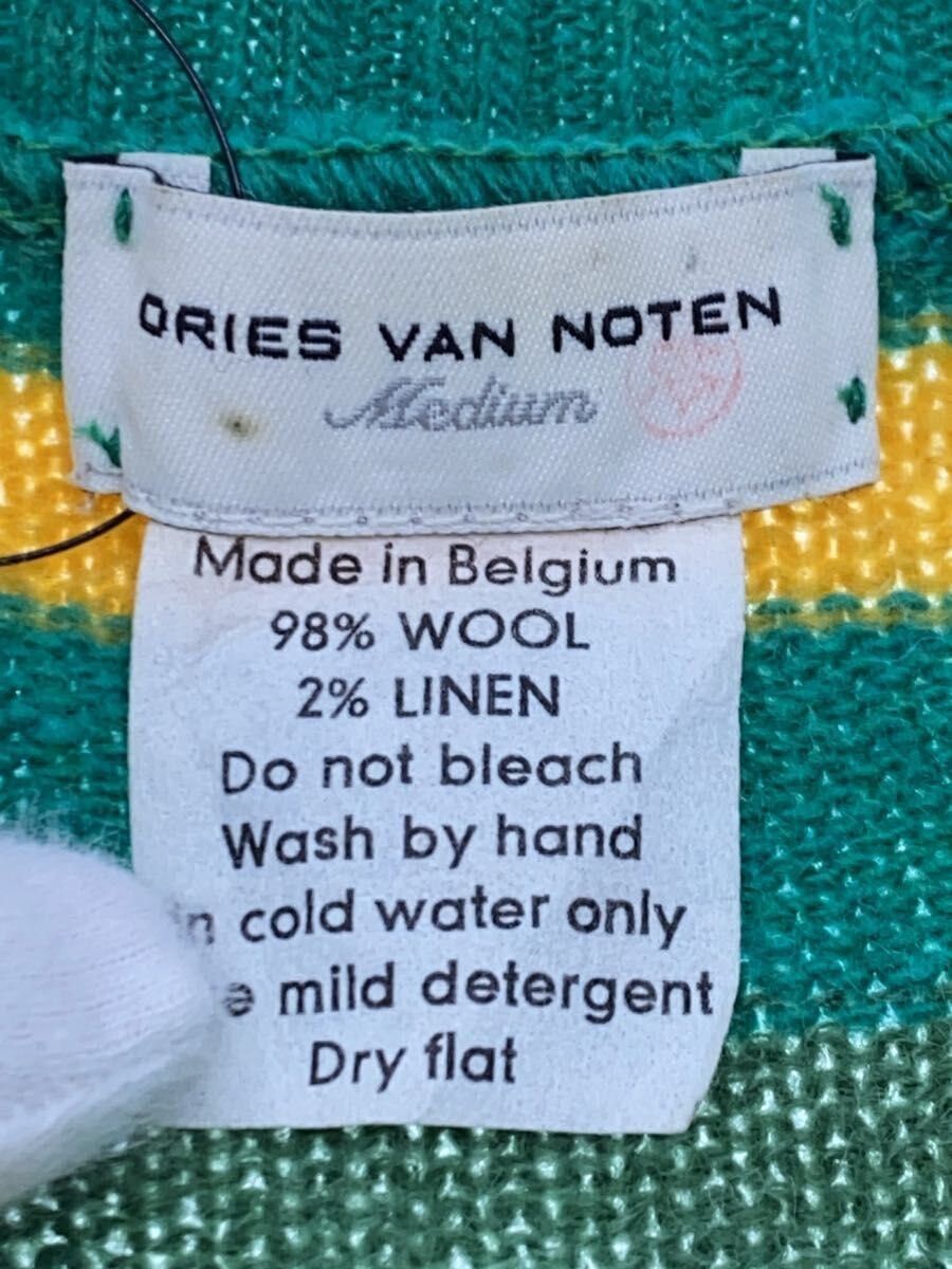 Dries Van Noten Archive V Neck Wool Knit Sweater Size M / US 6-8 / IT 42-44 - 3 Thumbnail