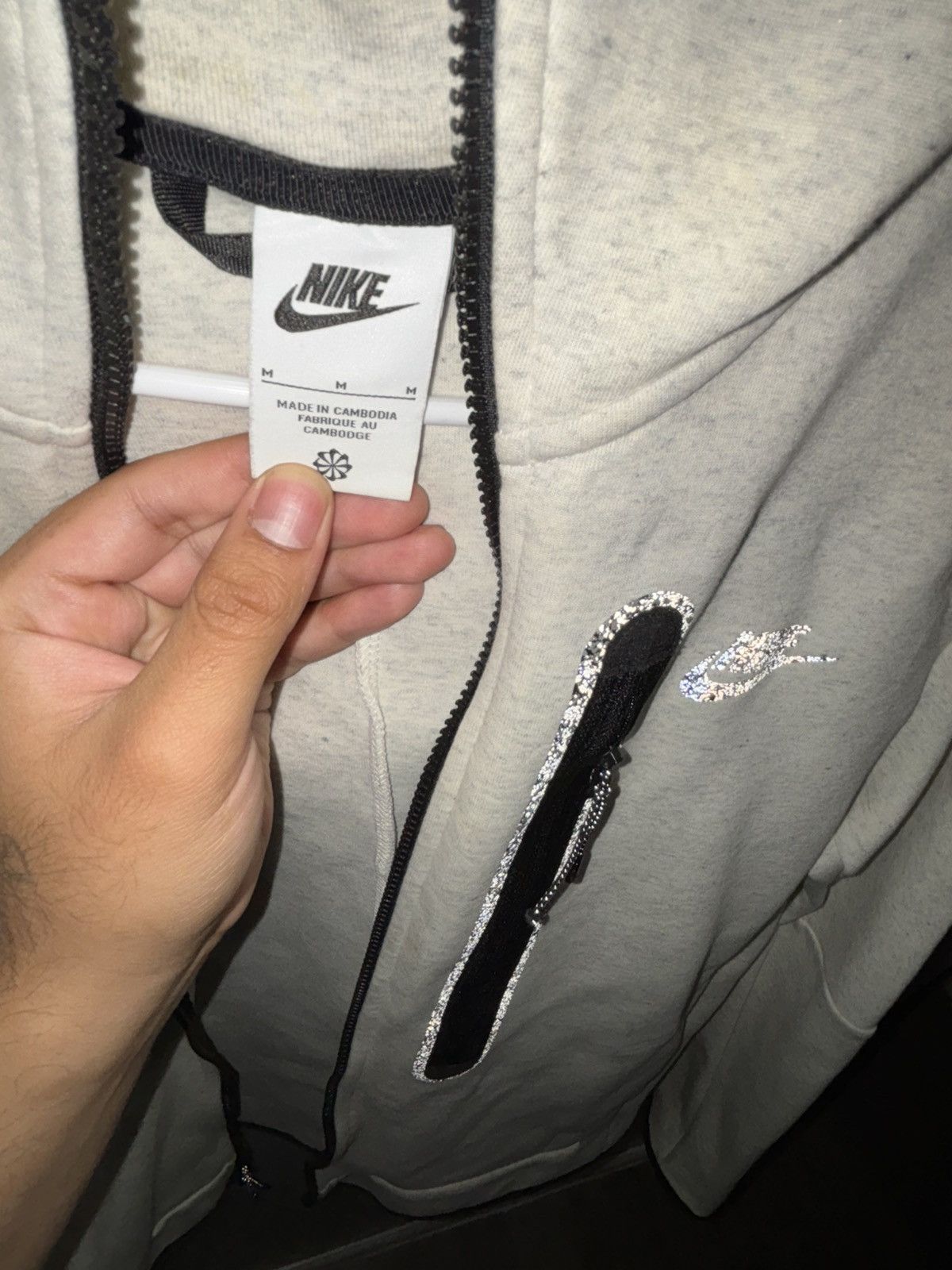 Nike Nike Tech Fleece Reflective - White Size US M / EU 48-50 / 2 - 2 Thumbnail