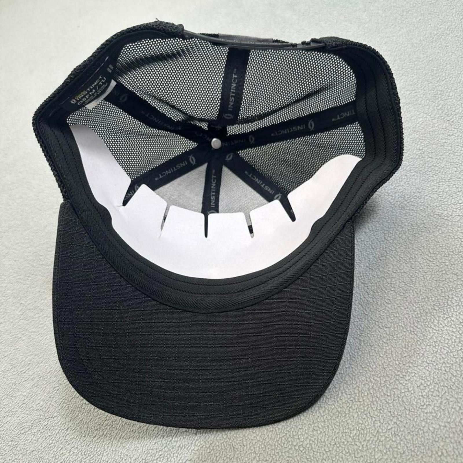 Cabelas NWT Cabela's Instinct Solid Ripstop Trucker Cap Hat Black Size ONE SIZE - 6 Thumbnail