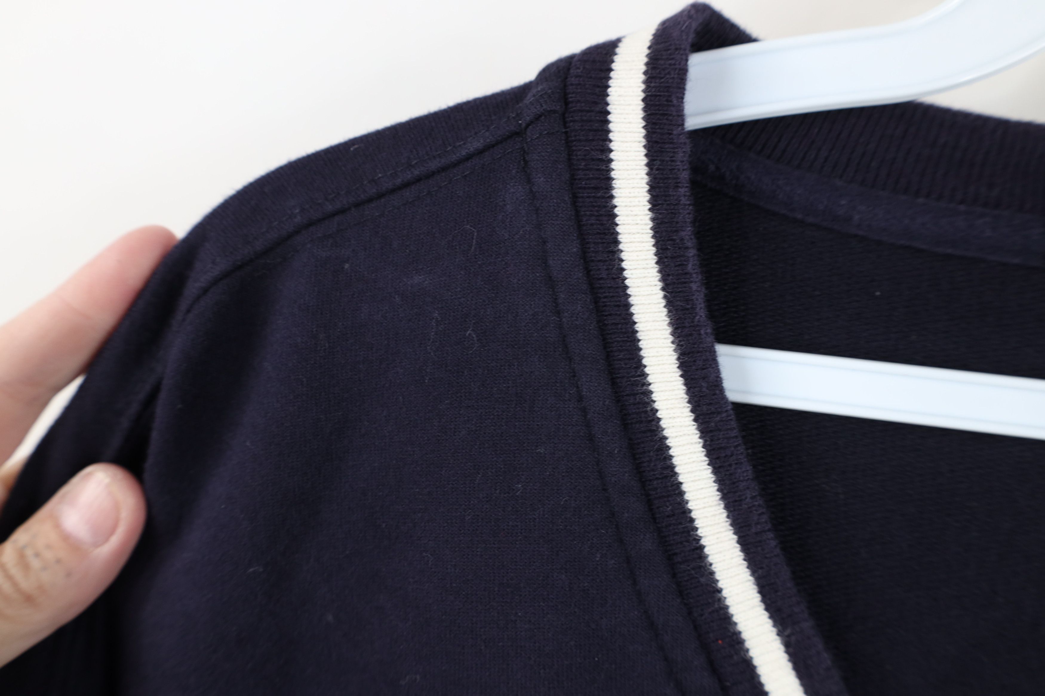 Lands' End Vintage 90s Lands End Blank French Terry Sweater Navy Blue Size US XXL / EU 58 / 5 - 6 Thumbnail