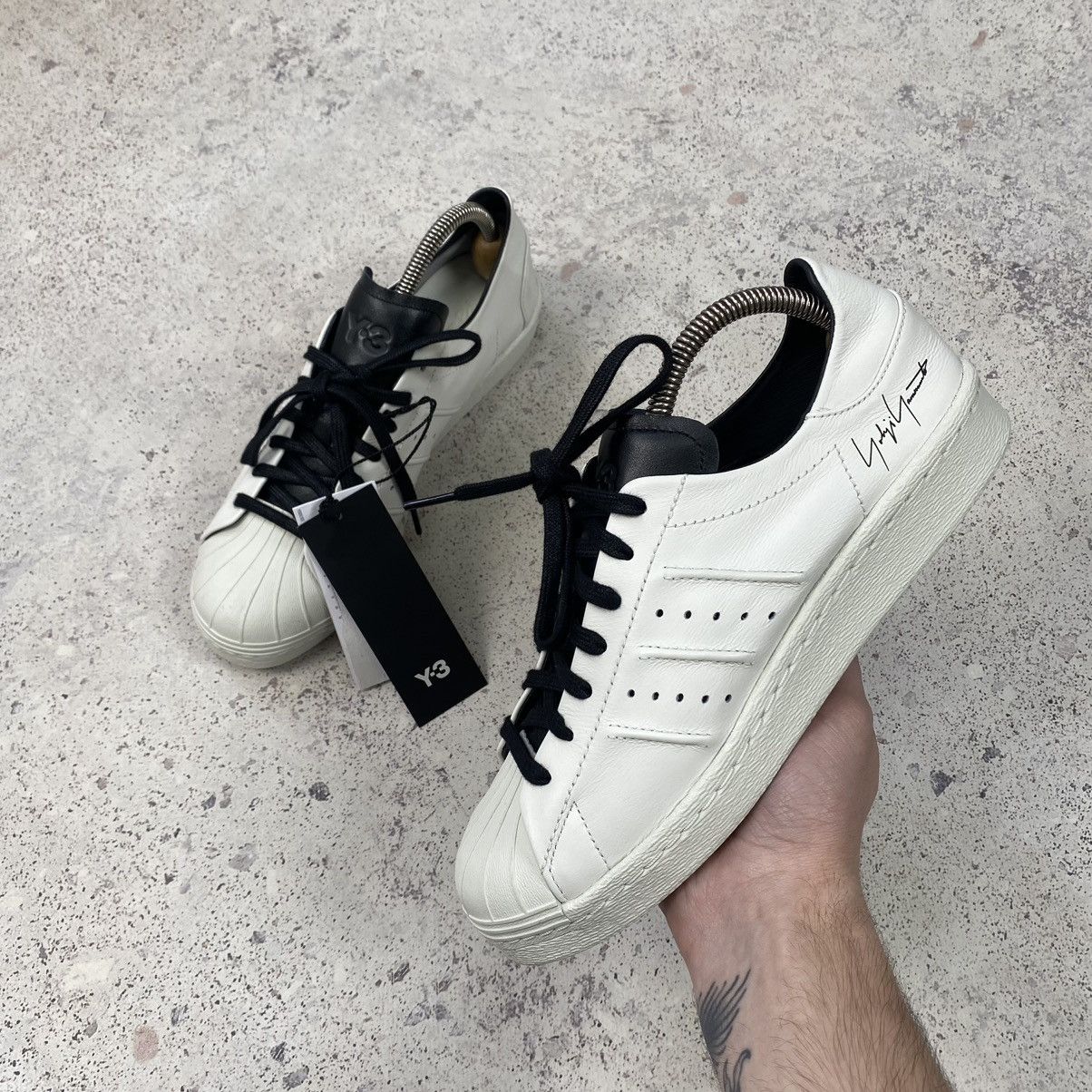 Y-3 Adidas Y-3 Superstar "Orbit Grey" Yohji Yamamoto JR4216 Size US 7 / EU 40 - 3 Thumbnail