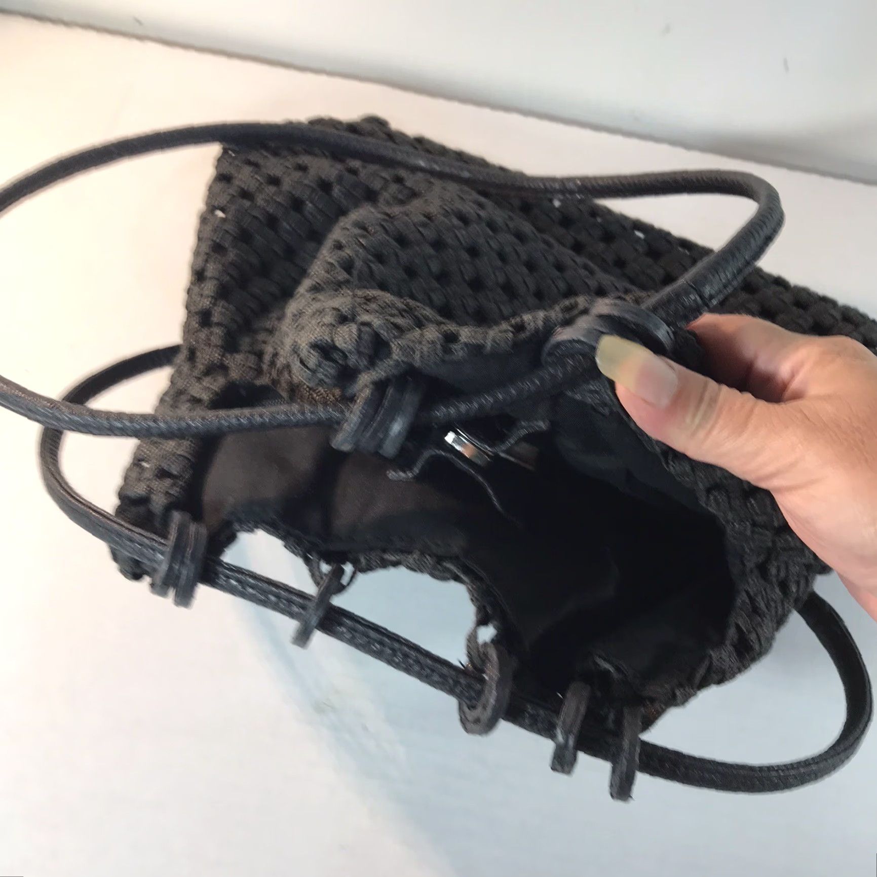 Liz Claiborne Liz Claiborne Medium Black Braided Satchel Bag for Women - Business Casual Travel Size ONE SIZE - 4 Thumbnail