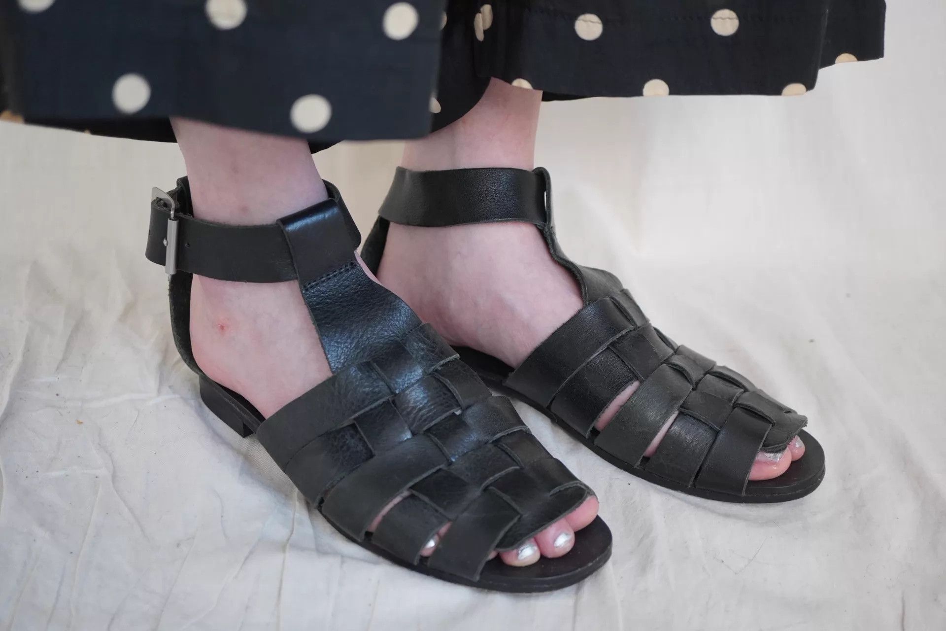 Junya Watanabe Junya Watanabe 1990s Soft Leather Woven Roman Sandal XS Size US 5.5 / IT 35.5 - 5 Thumbnail