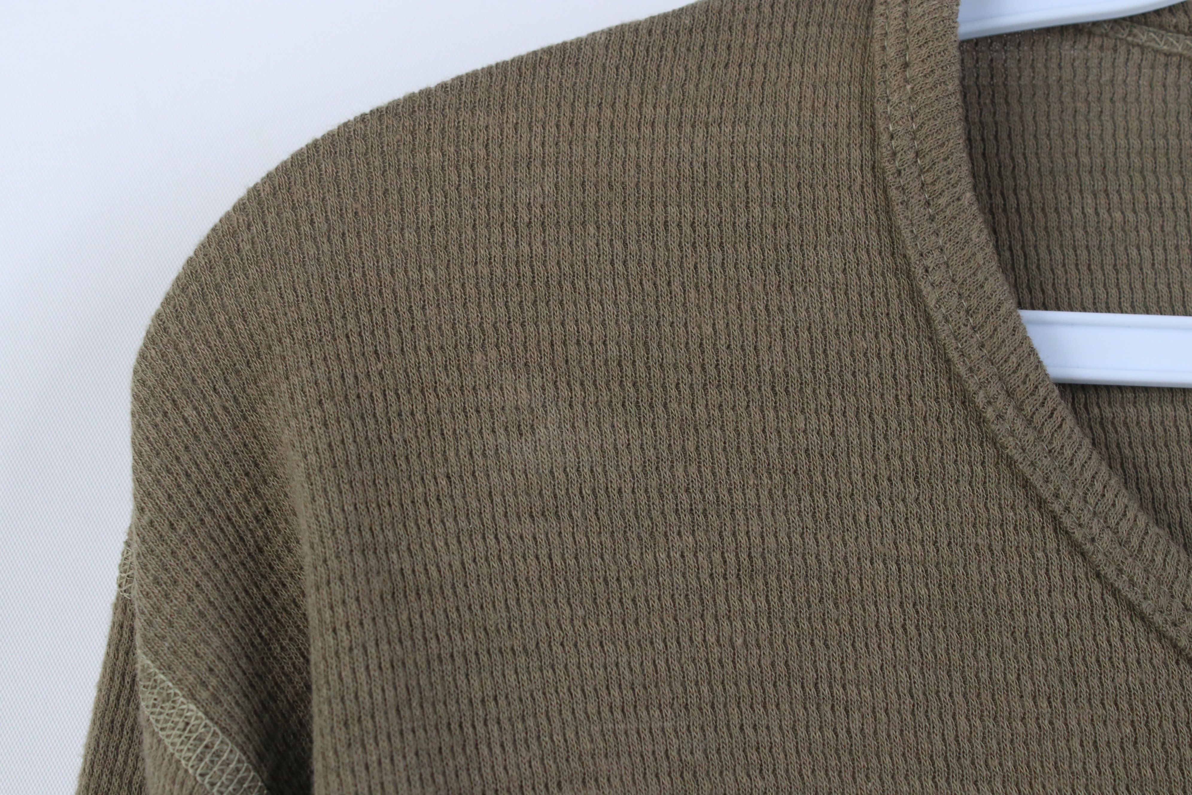 Vintage Vintage Y2K American Apparel Thermal Waffle Knit T-Shirt USA Size US XXL / EU 58 / 5 - 5 Thumbnail