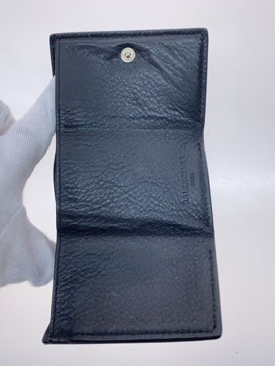 Balenciaga Balenciaga Leather Bi-Fold Wallet Black Size ONE SIZE - 4 Thumbnail