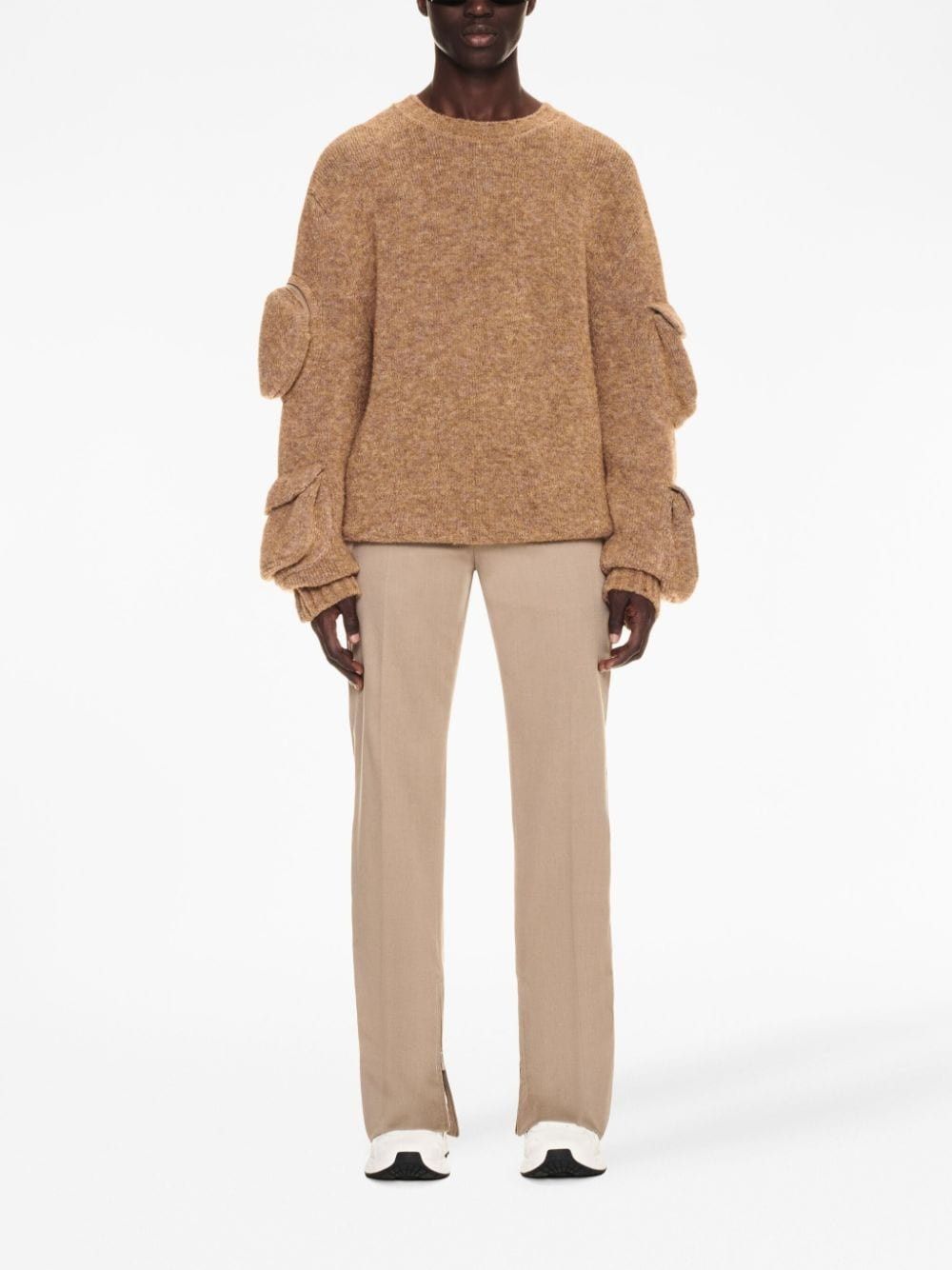 Off-White o1y0325 Crewneck Sweater in Camel Size US S / EU 44-46 / 1 - 5 Thumbnail