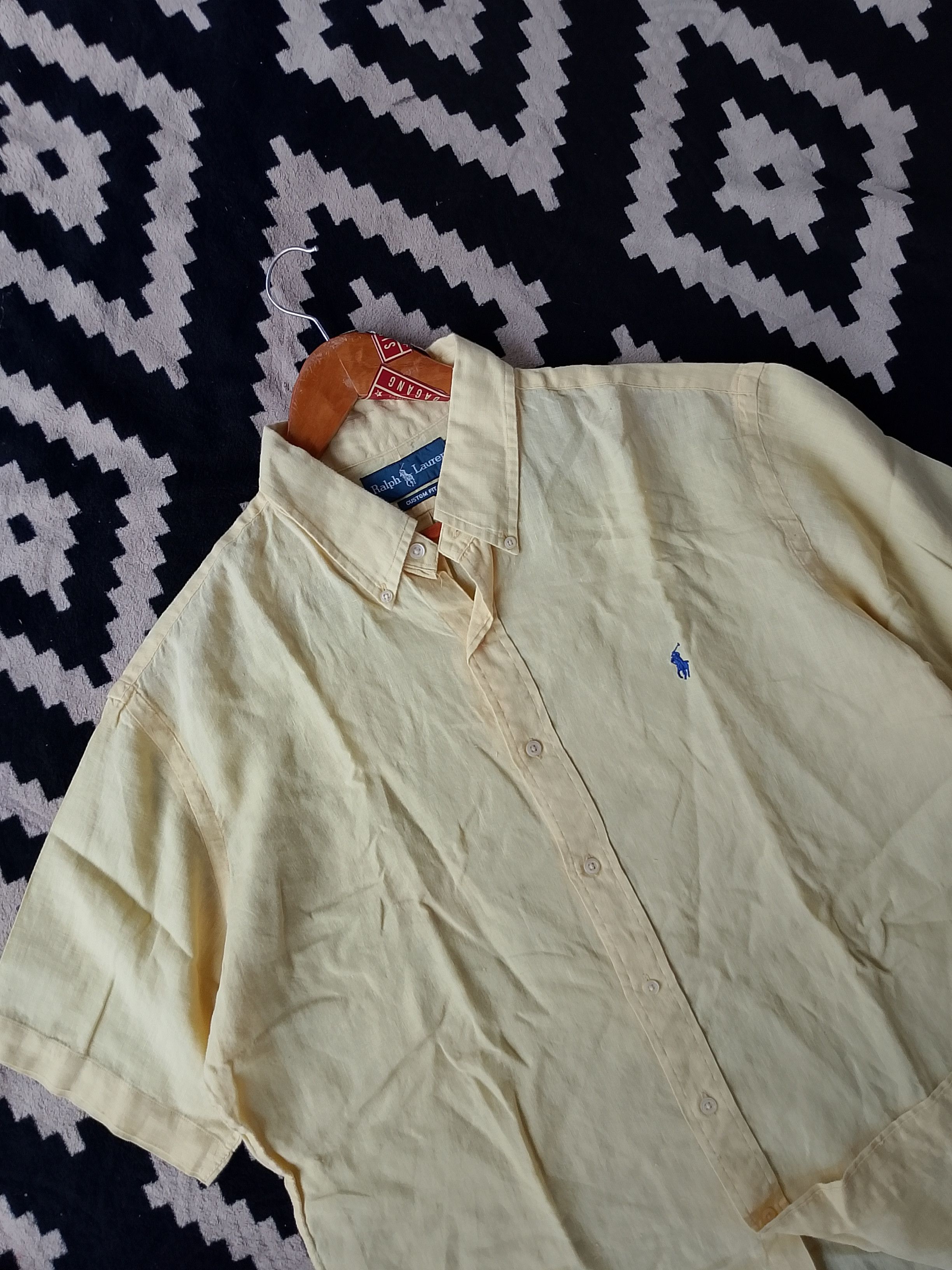 Ralph Lauren Vintage Rare Ralph Lauren Yellow Linen Hibiscus High-Summer Size US XL / EU 56 / 4 - 3 Thumbnail