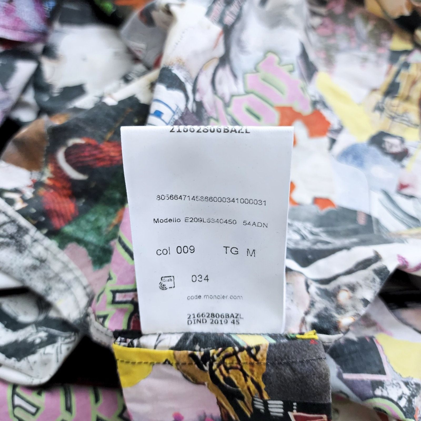 Moncler Moncler Genius x Palm Angels Graffiti Button-up Shirt size M Size US M / EU 48-50 / 2 - 11 Thumbnail