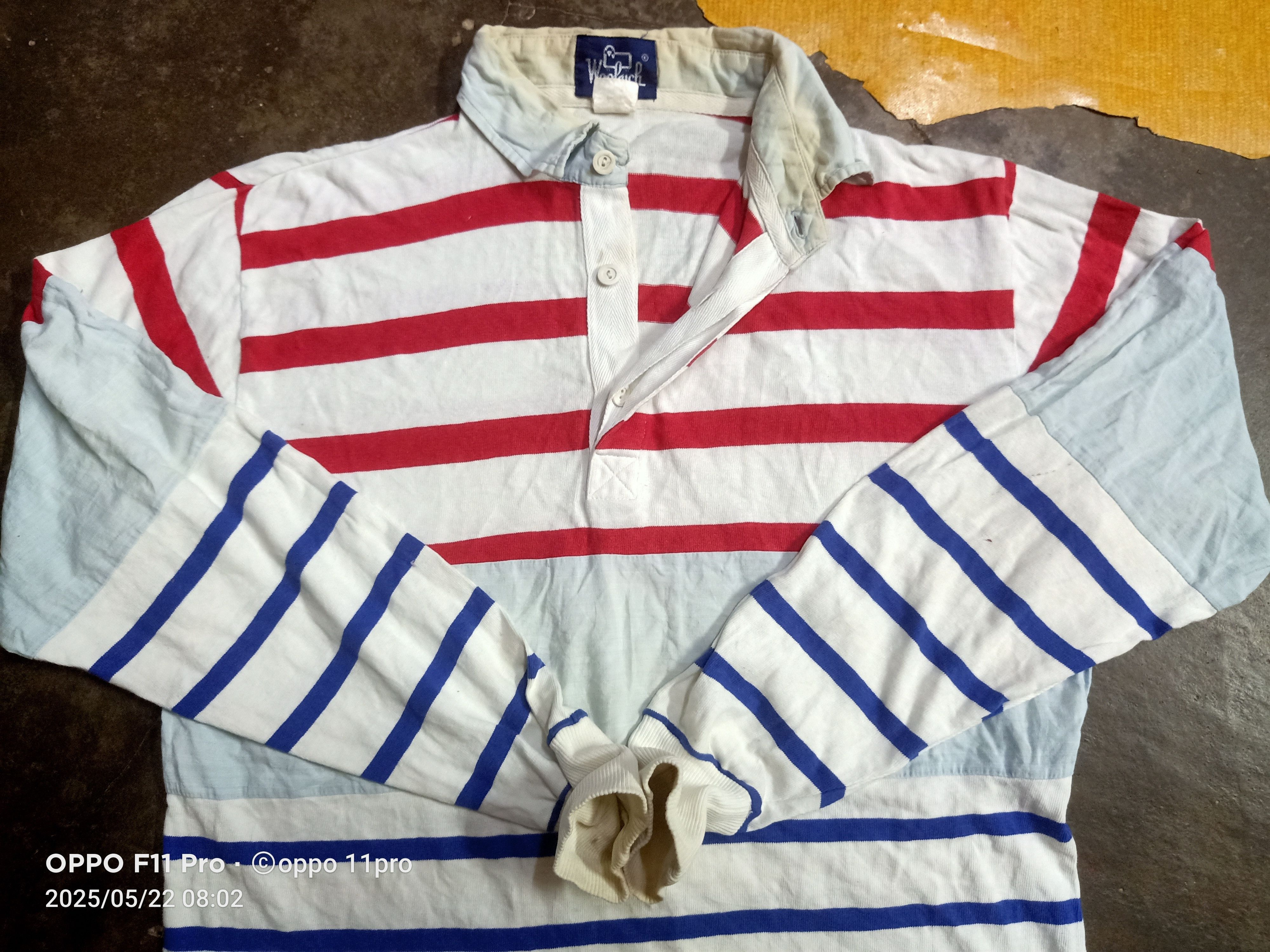 Vintage × Woolrich Woolen Mills Woolrich 90s Vintage Rugby Polo Tee Size US L / EU 52-54 / 3 - 10 Thumbnail