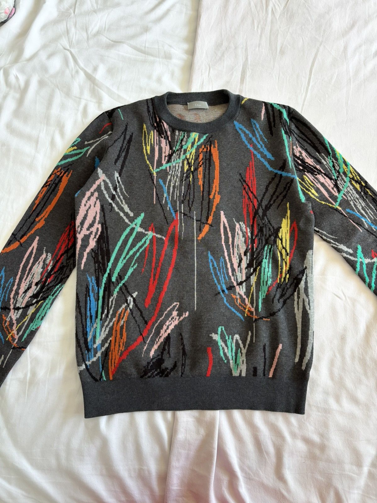 Dior Dior Homme SS15 Scribble Knit - Small Size US S / EU 44-46 / 1 - 6 Thumbnail