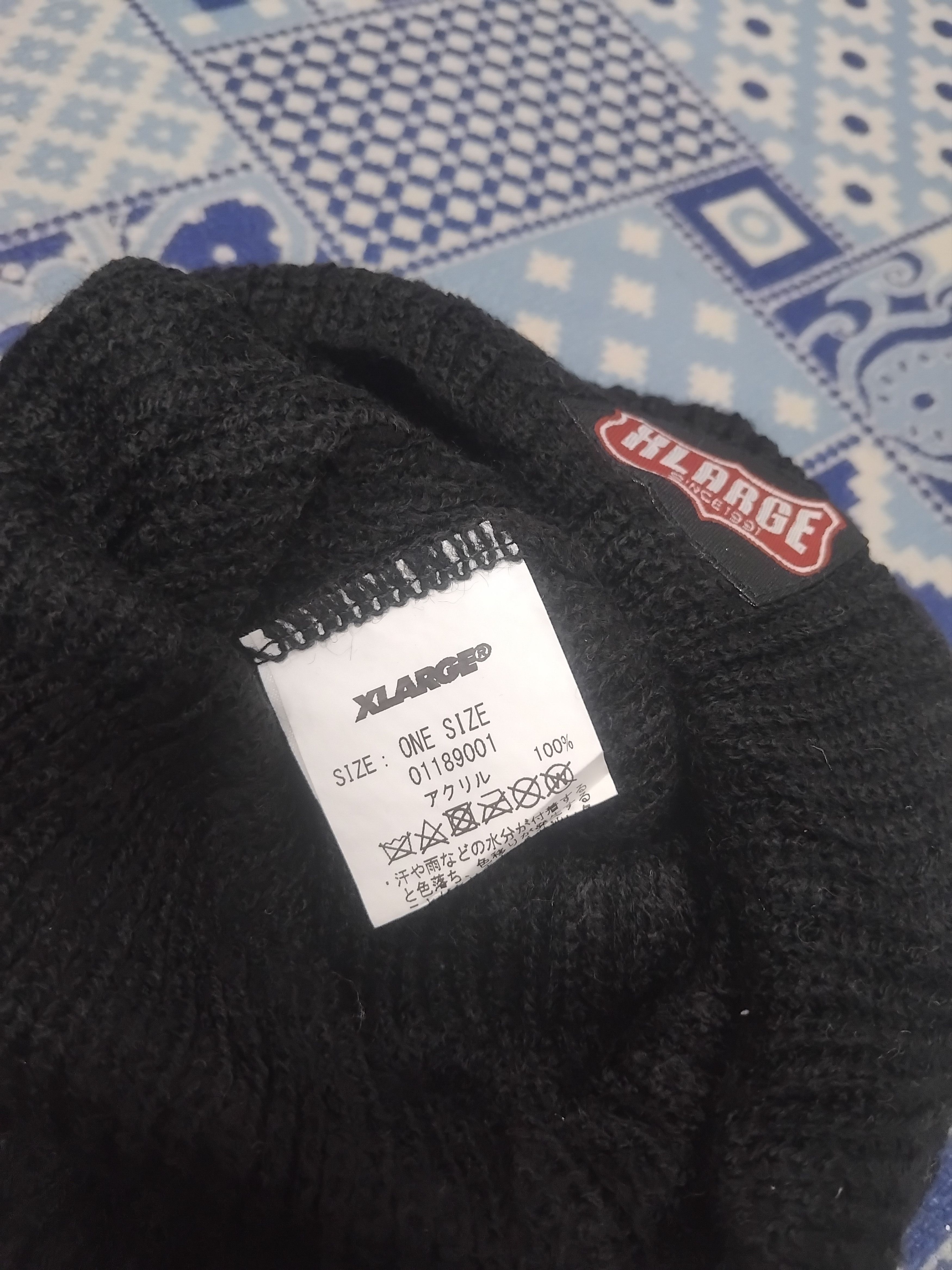 Japanese Brand Xlarge black colour beanie Size ONE SIZE - 2 Thumbnail