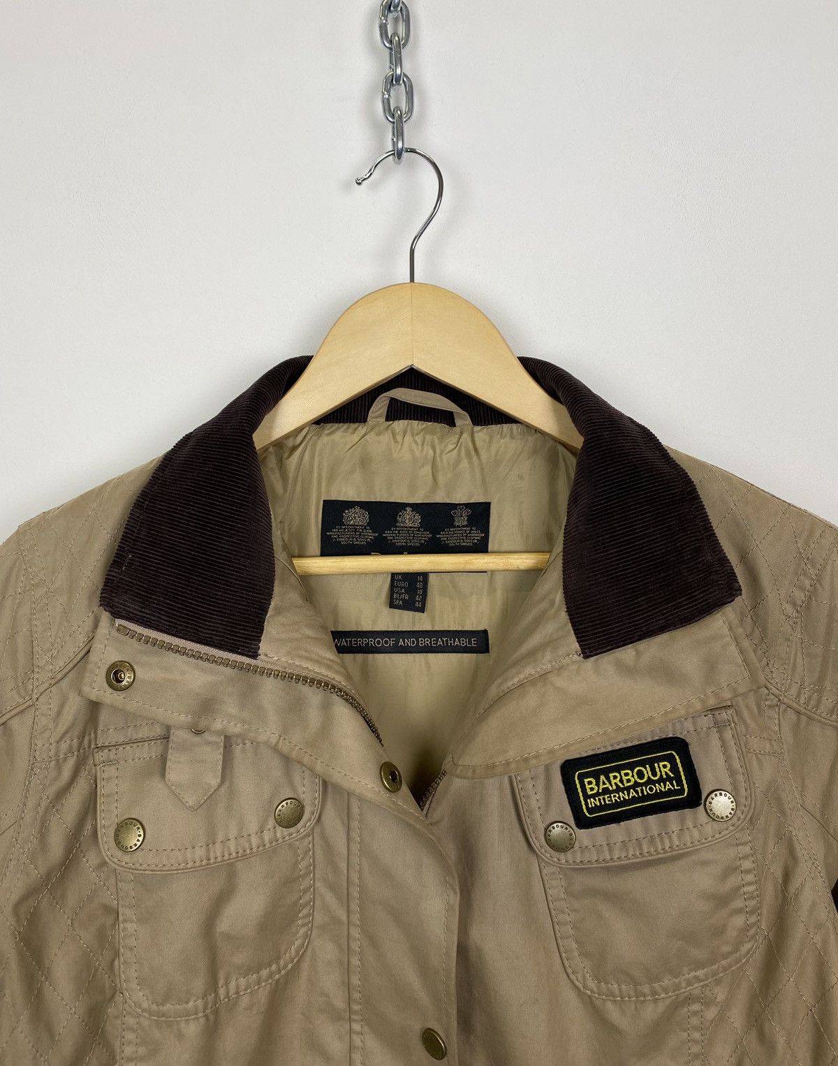 Barbour Vintage Barbour Broadstone Full Zip Jacket Ladies Size 14 Size L / US 10 / IT 46 - 6 Thumbnail