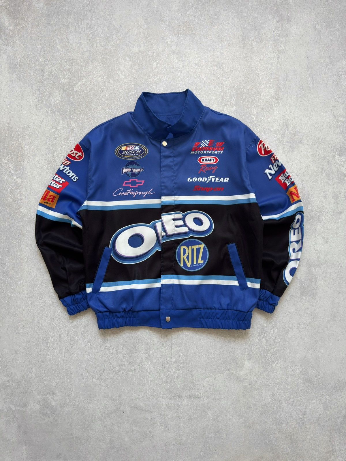 Oreo Chevrolet NASCAR Racing Light Jacket Formula Y2K