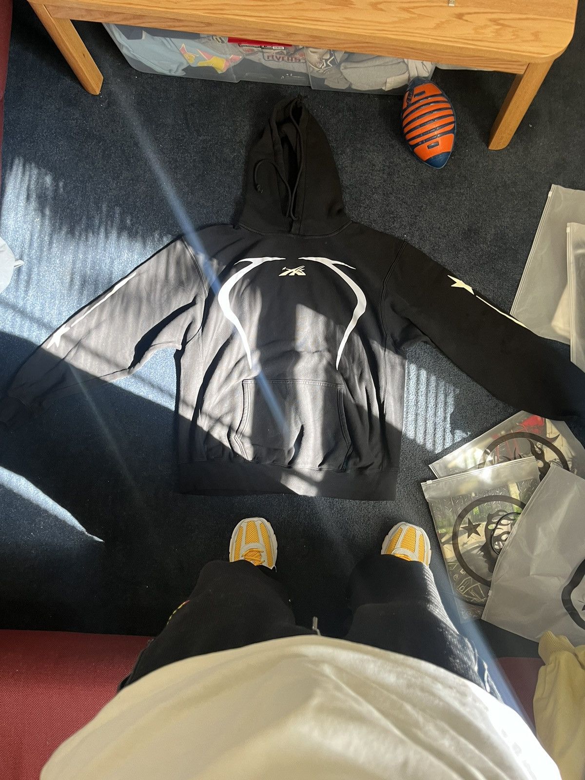 image of Hellstar Sports Hoodie in Black, Men's (Size Large)