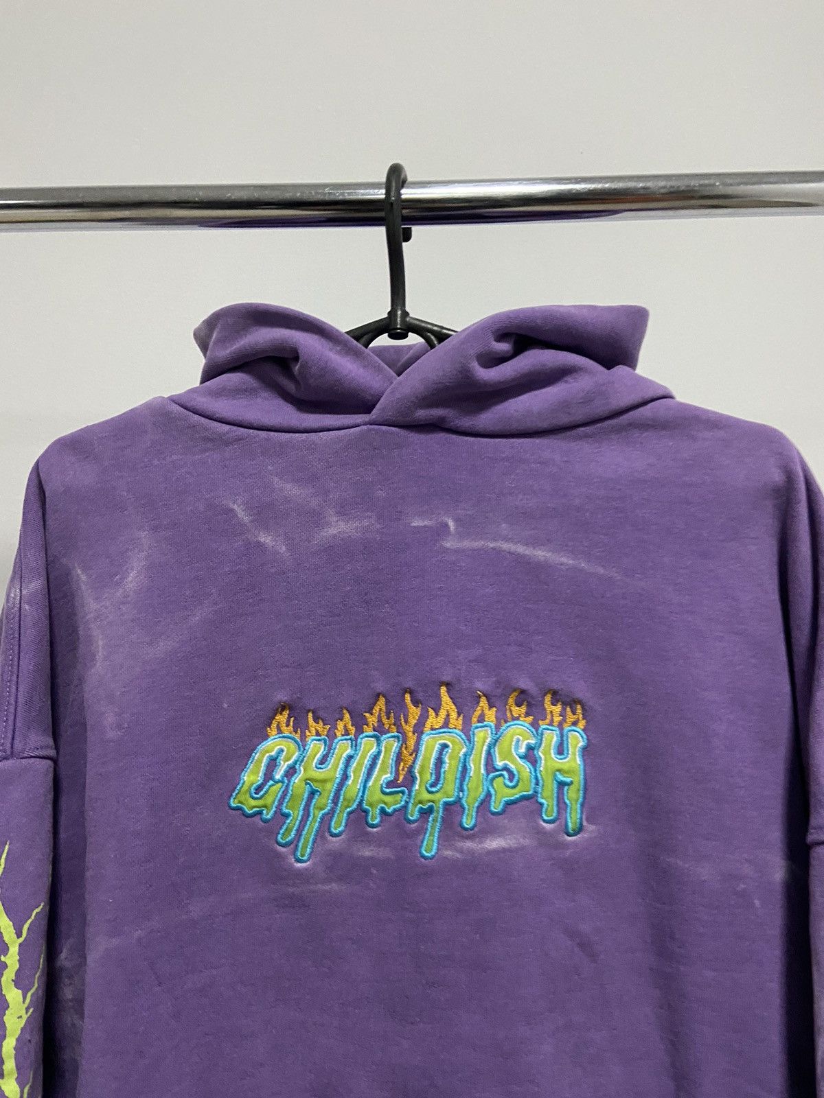 Japanese Brand × Vintage Childish vintage big logo hoodie robs motors Size US S / EU 44-46 / 1 - 3 Thumbnail
