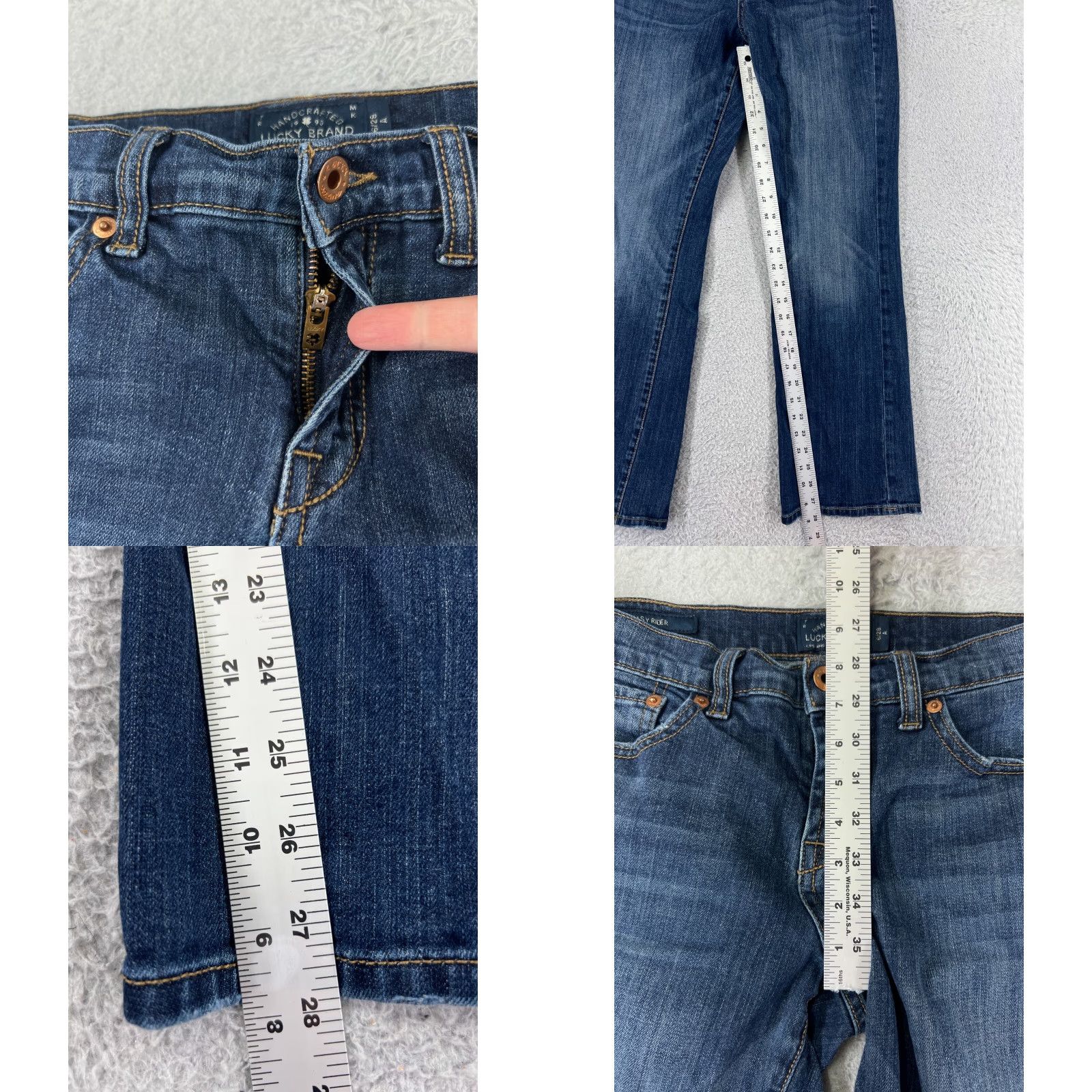 Lucky Brand Vintage Lucky Brand Women's Bootcut Jeans Size 6 Blue Denim Cotton Blend Fall Style Women's Fashion Size 28" / US 6 / IT 42 - 8 Thumbnail
