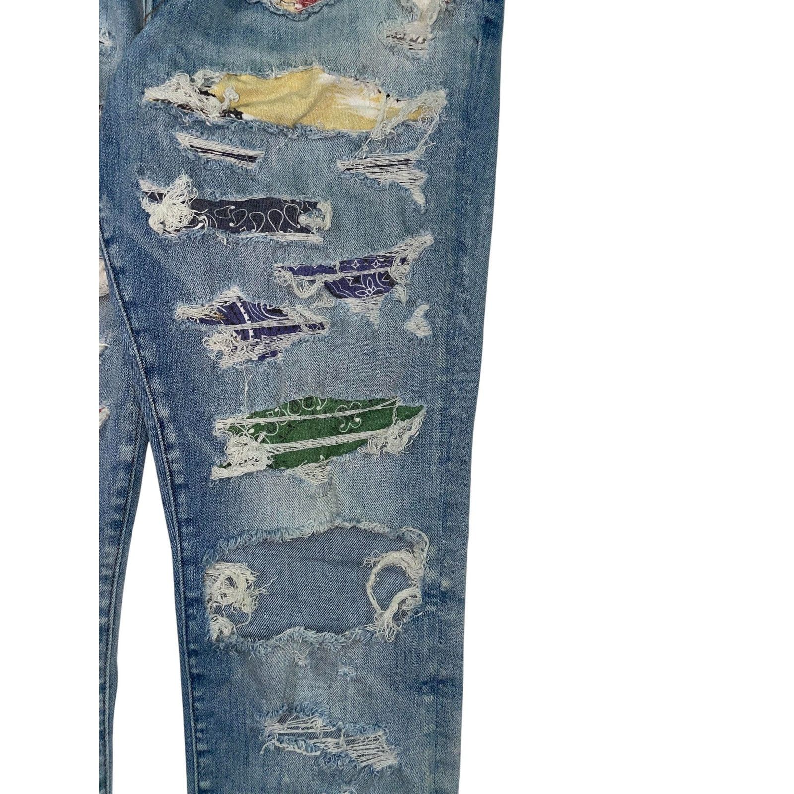 Amiri Amiri Thrasher Multi Color Light Wash Jeans Size US 34 / EU 50 - 3 Thumbnail