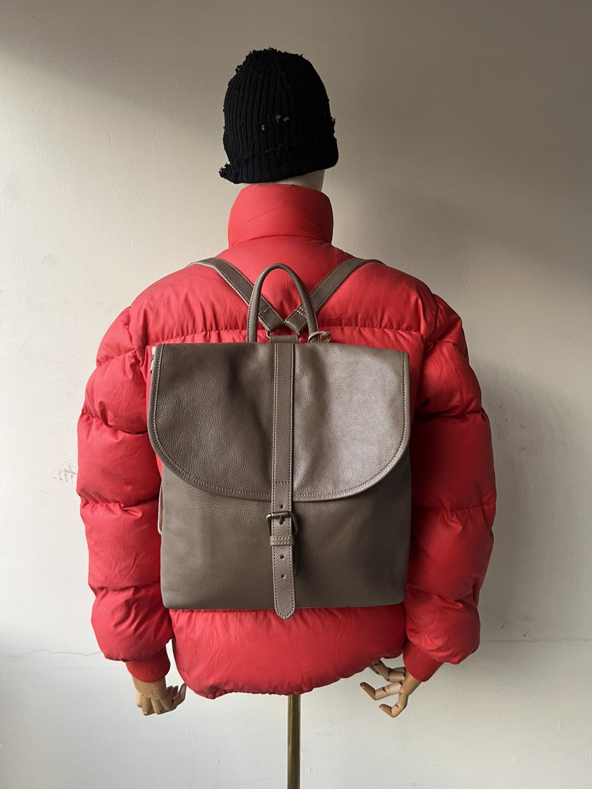 Leather Faucon Hawk Company Japan Leather Hybrid Backpack Size ONE SIZE - 1 Thumbnail