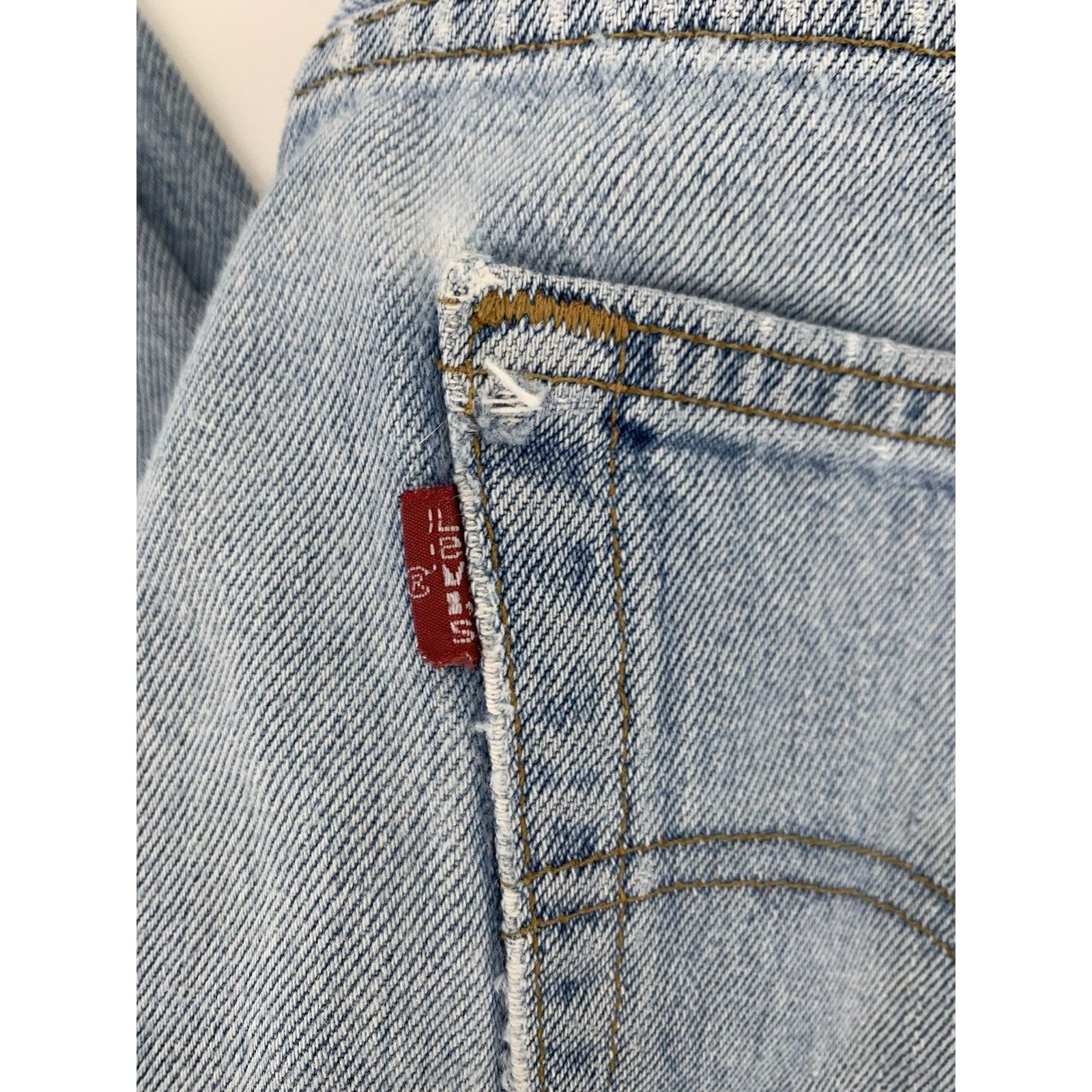 Levi's VTG Levi's 501 Button Fly 36x30" Jeans USA MADE Distressed Size US 36 / EU 52 - 5 Thumbnail