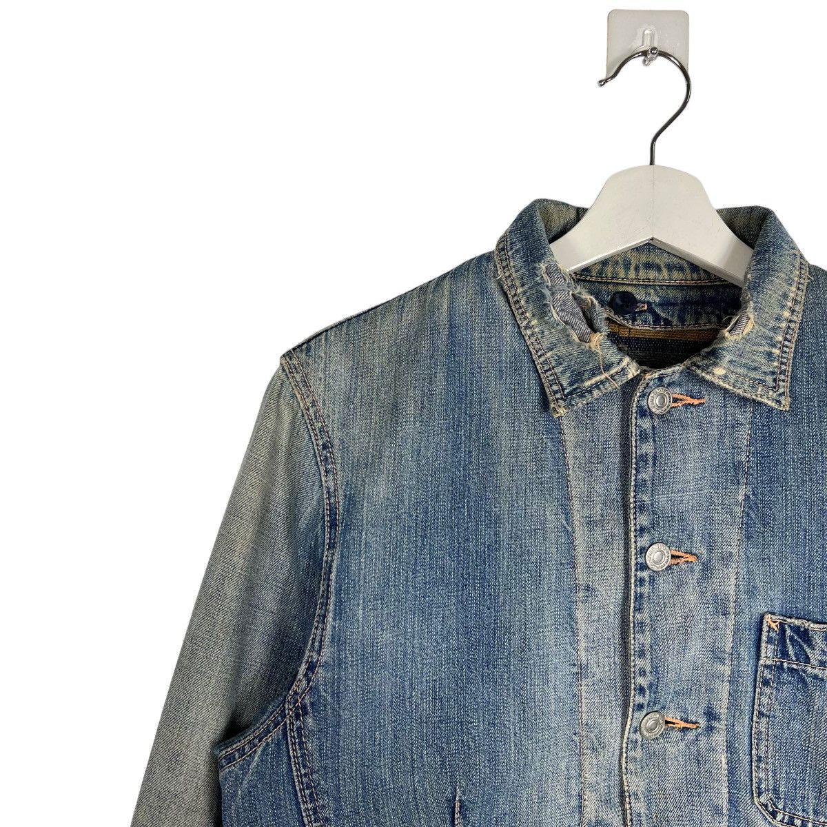 Blue Blue Japan × Takeo Kikuchi × Tornado Mart 🔥 TAKEO KIKUCHI DYED DENIM CHORE JACKET Size US M / EU 48-50 / 2 - 7 Thumbnail