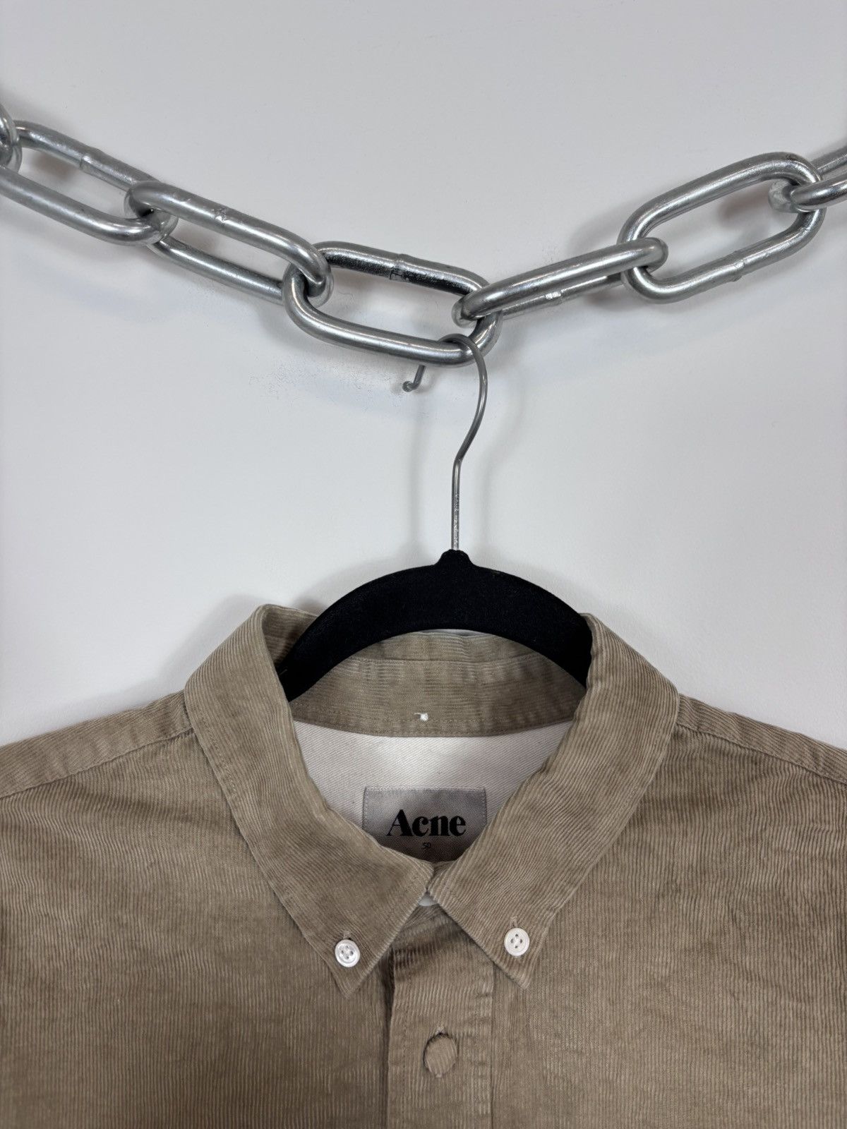 Acne Studios Acne Studios Isherwood Corduroy Velvet Long Sleeve Shirt Size US M / EU 48-50 / 2 - 4 Thumbnail