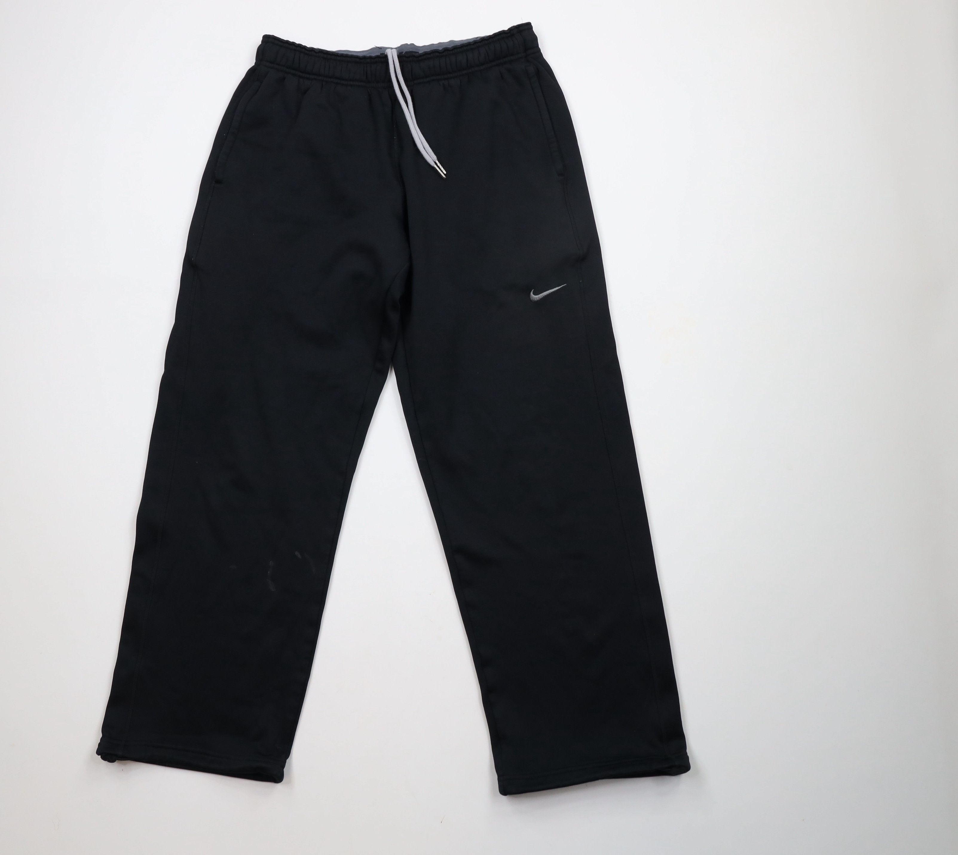 Nike × Vintage Vintage Nike Travis Scott Mini Swoosh Wide Leg Sweatpants Size US 34 / EU 50 - 1 Thumbnail