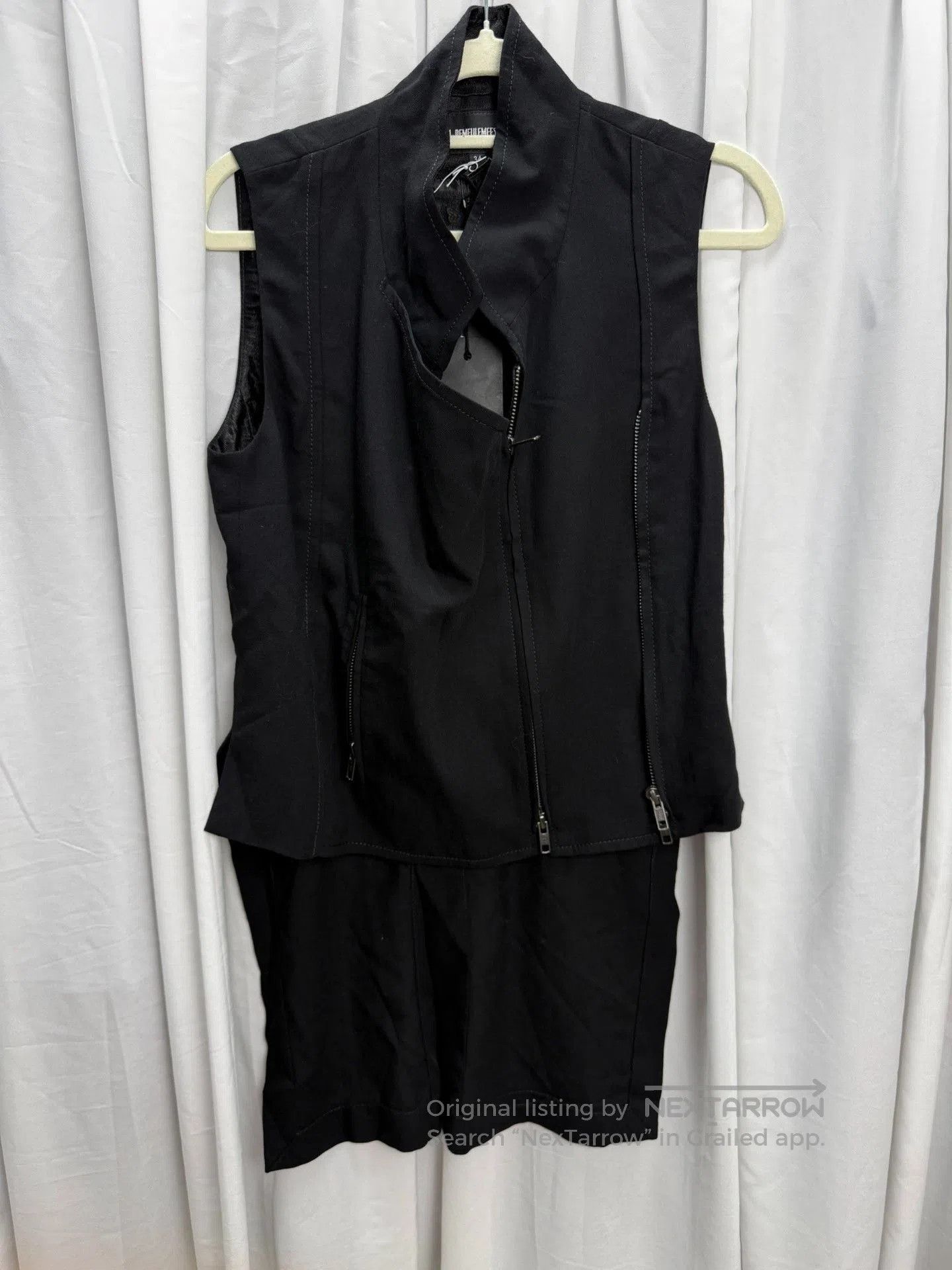 Ann Demeulemeester Ann Demeulemeester Double Zip Silk Vest. Size XXS / US 00 / IT 34 - 8 Thumbnail