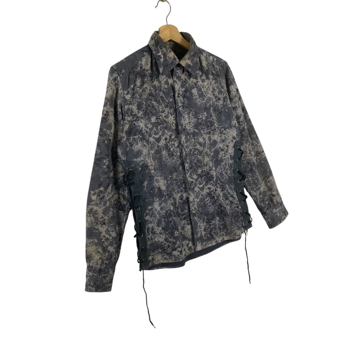 Le Grande Bleu (L.G.B.) × Tornado Mart Vintage Tornado Mart Tie Dye Shirt M Size Grey/Black Colour Size US M / EU 48-50 / 2 - 2 Thumbnail