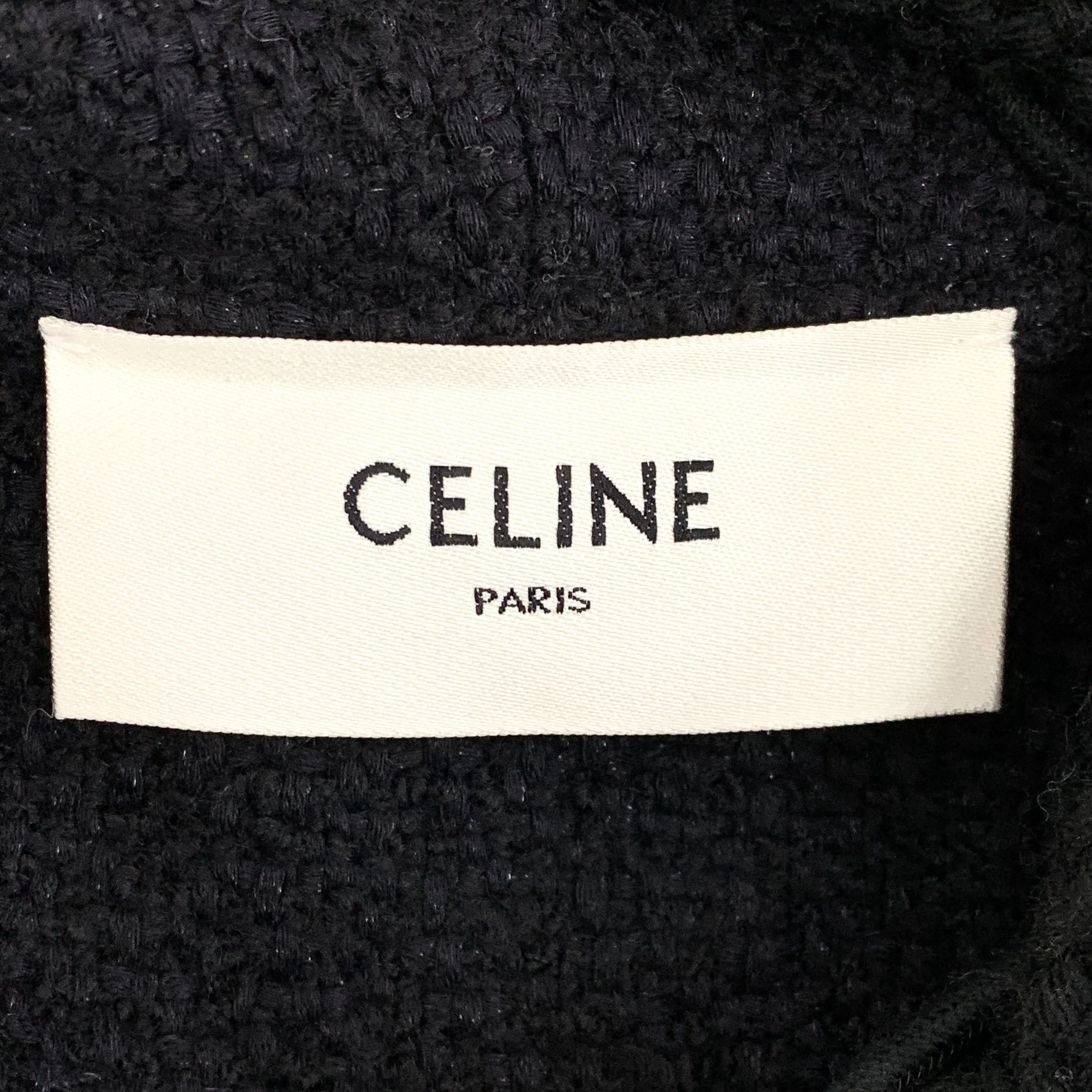 Celine Celine Tweed Hoodie Jacket Black (38) Size XS / US 0-2 / IT 36-38 - 5 Thumbnail